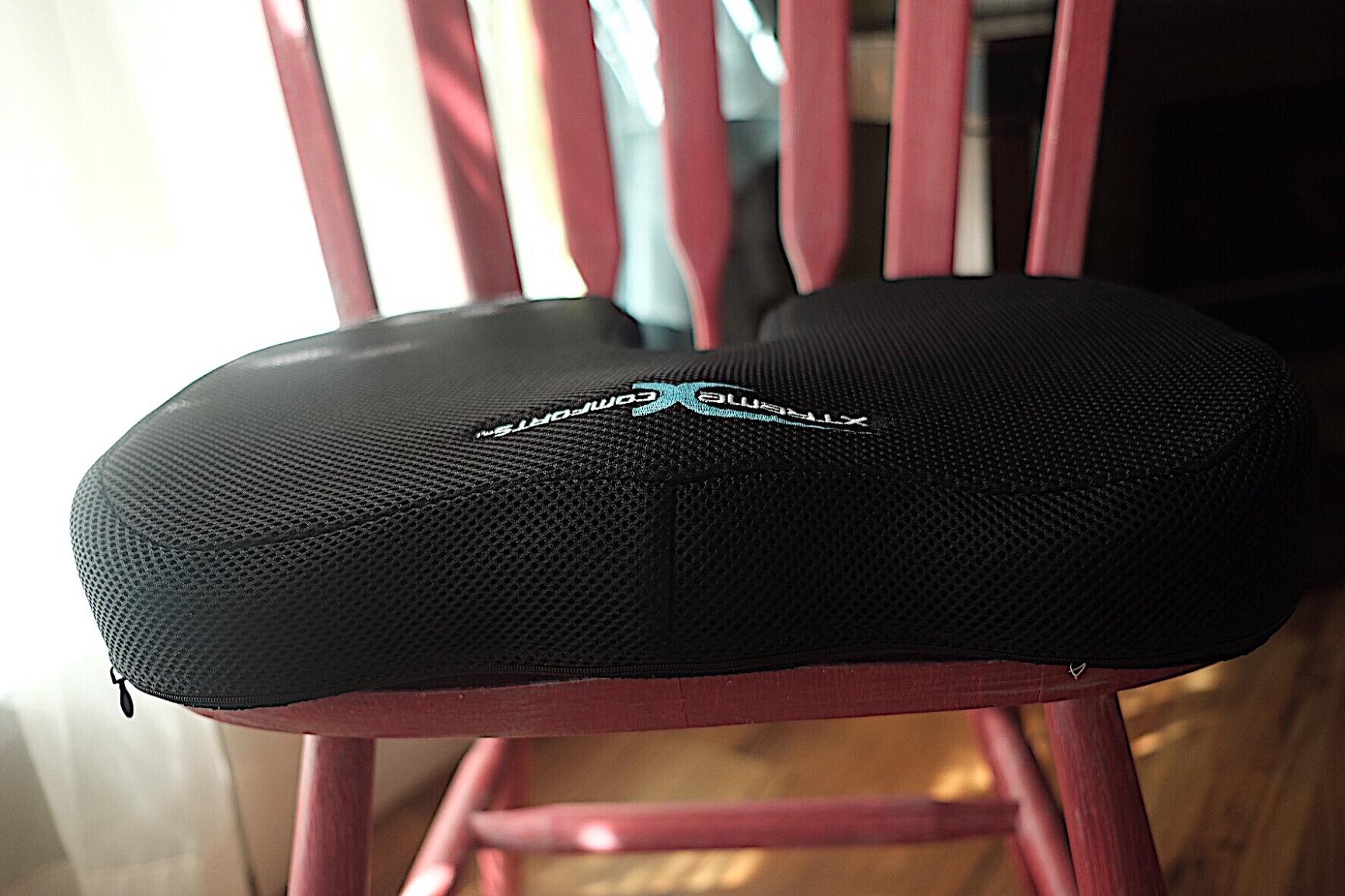 Xtreme Comforts Seat Cushions | Office Chair Cushions for Desk, Car, Wheelchair| Ergonomic Memory Foam Seat Cushion for Support & Comfort | Helps Improve Sitting Posture for Work & Body Relief (1 Pc) customer photo 1
