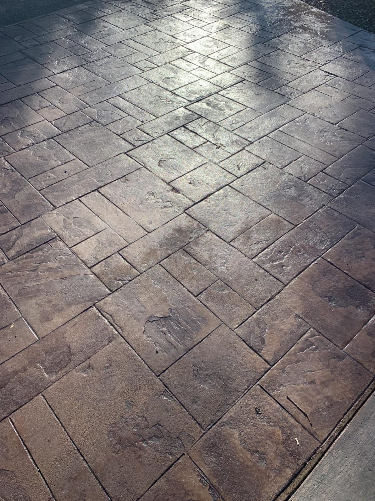 Ashler Notched Slate Concrete Stamp Set by Walttools | Decorative Tile Pattern Polyurethane Texturing Mats, Sturdy, Realistic Detail-American Made(8 Piece) customer photo 1
