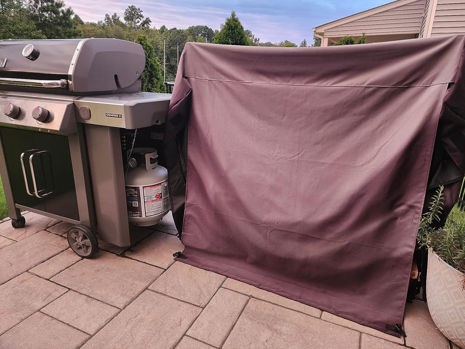 Firewood Rack Cover 8 foot - Heavy Duty - Black customer photo 2
