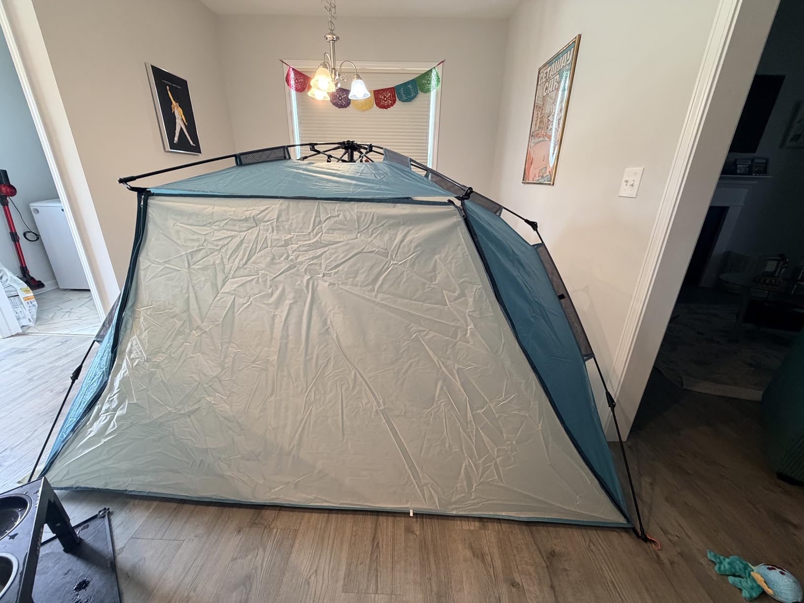 OutdoorMaster Pop Up Beach Tent Sun Shelter for 3-4 Person with Sandbags | Instant Setup, UPF 50+ Protection, Privacy Zippered Door, Ventilated Windows, Portable Carrying Bag customer photo 1