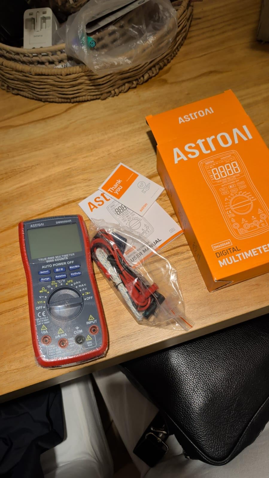 AstroAI Digital Multimeter, True RMS 6000 Counts Auto-Ranging Volt Meter for Automotive & Home Electrical Troubleshooting, AC/DC Voltage Current Resistance Continuity Capacitance Temperature Tester customer photo 2