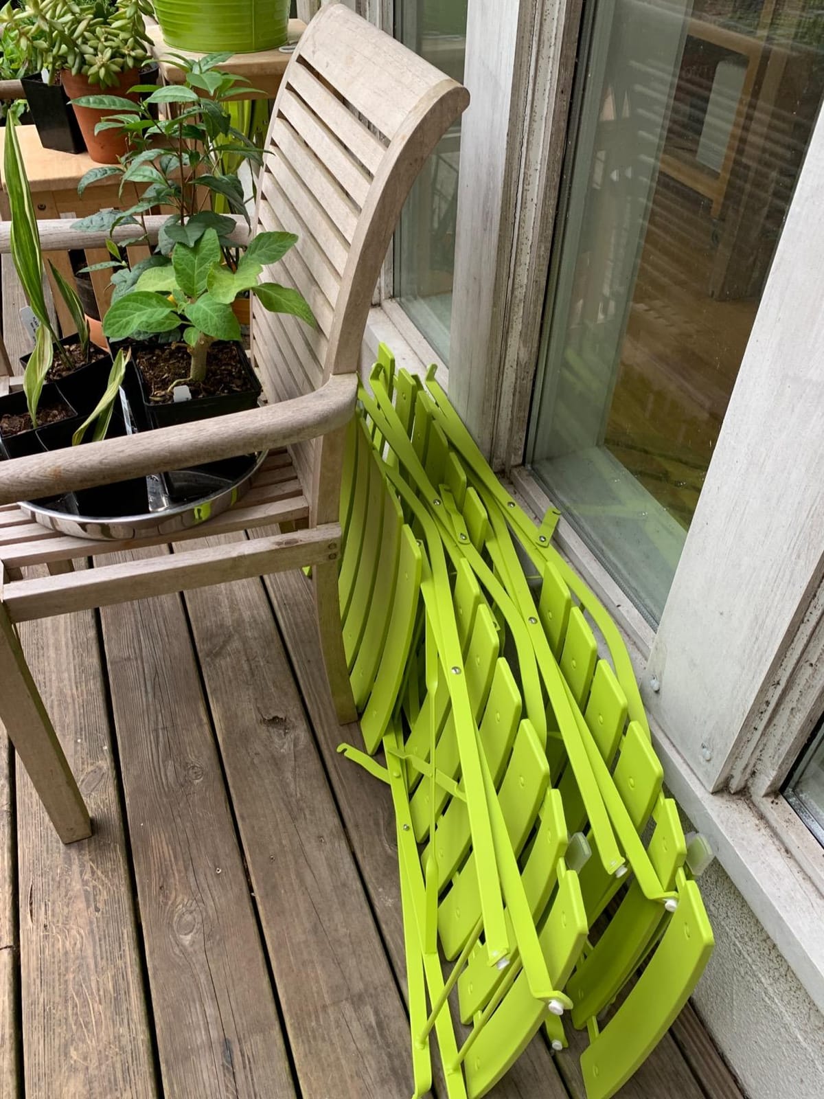 Grand Patio 3 Piece Folding Patio Bistro Set for Outdoor, Mint Green customer photo 1