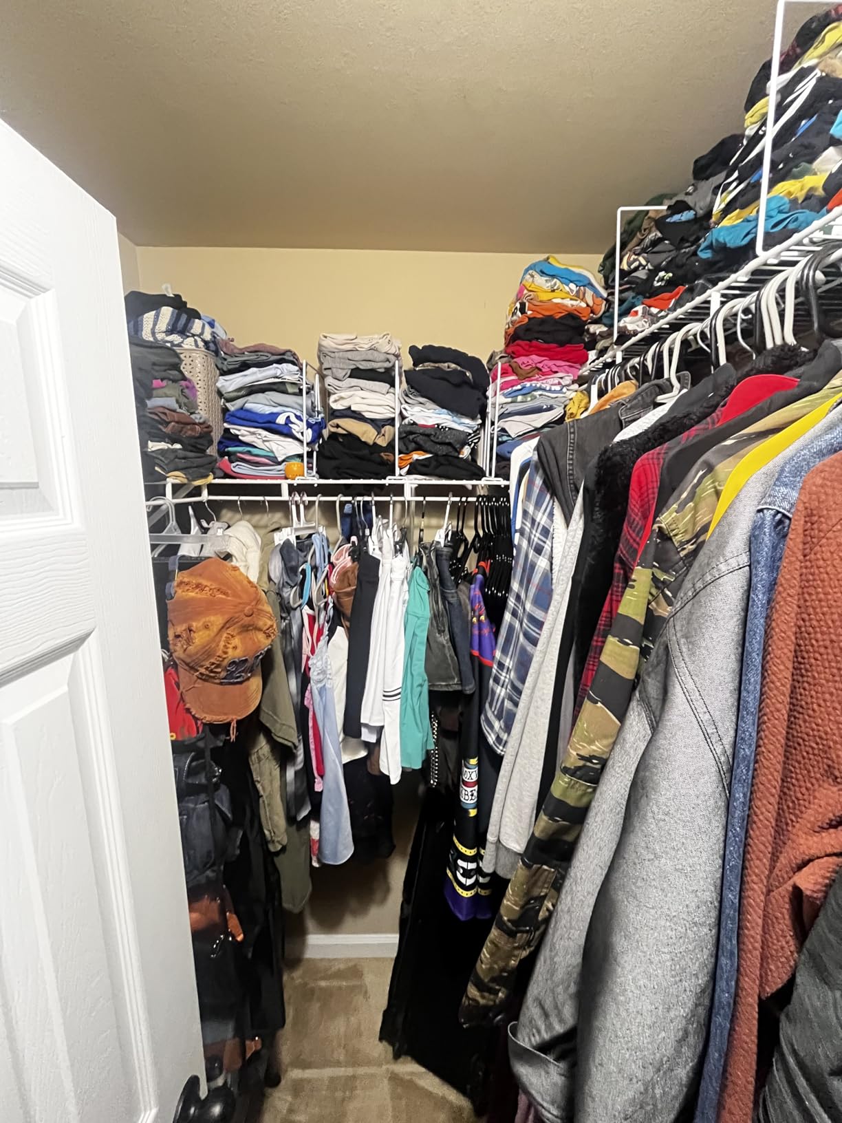 Evelots 8-Pack Wire Shelf Dividers, Clip-On Closet Organizers, Tall Steel customer photo 2