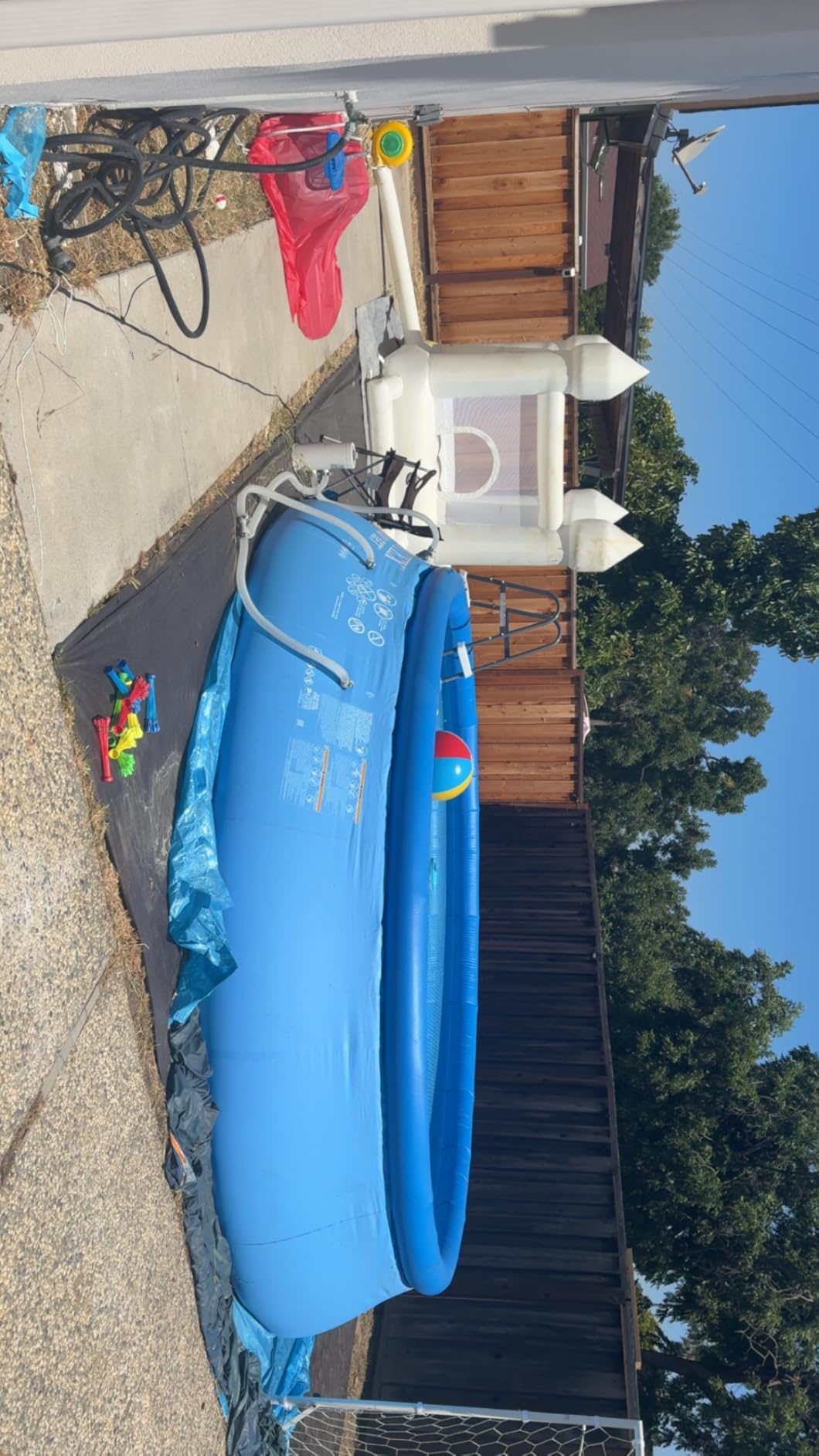 INTEX Easy Set 18ft x 48in Inflatable Ring Above Ground Pool Set w/Pump | 26175EH - 1500 GPH Cartridge Filter Pump, Ladder, Pool Cover & Ground Cloth Included customer photo 1