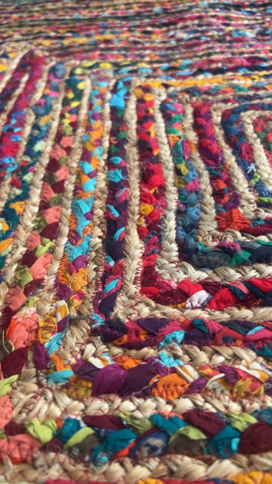 SAFAVIEH Cape Cod Area Rug 8x10, Jute Textured Large Beige & Multi CAP202B customer photo 1