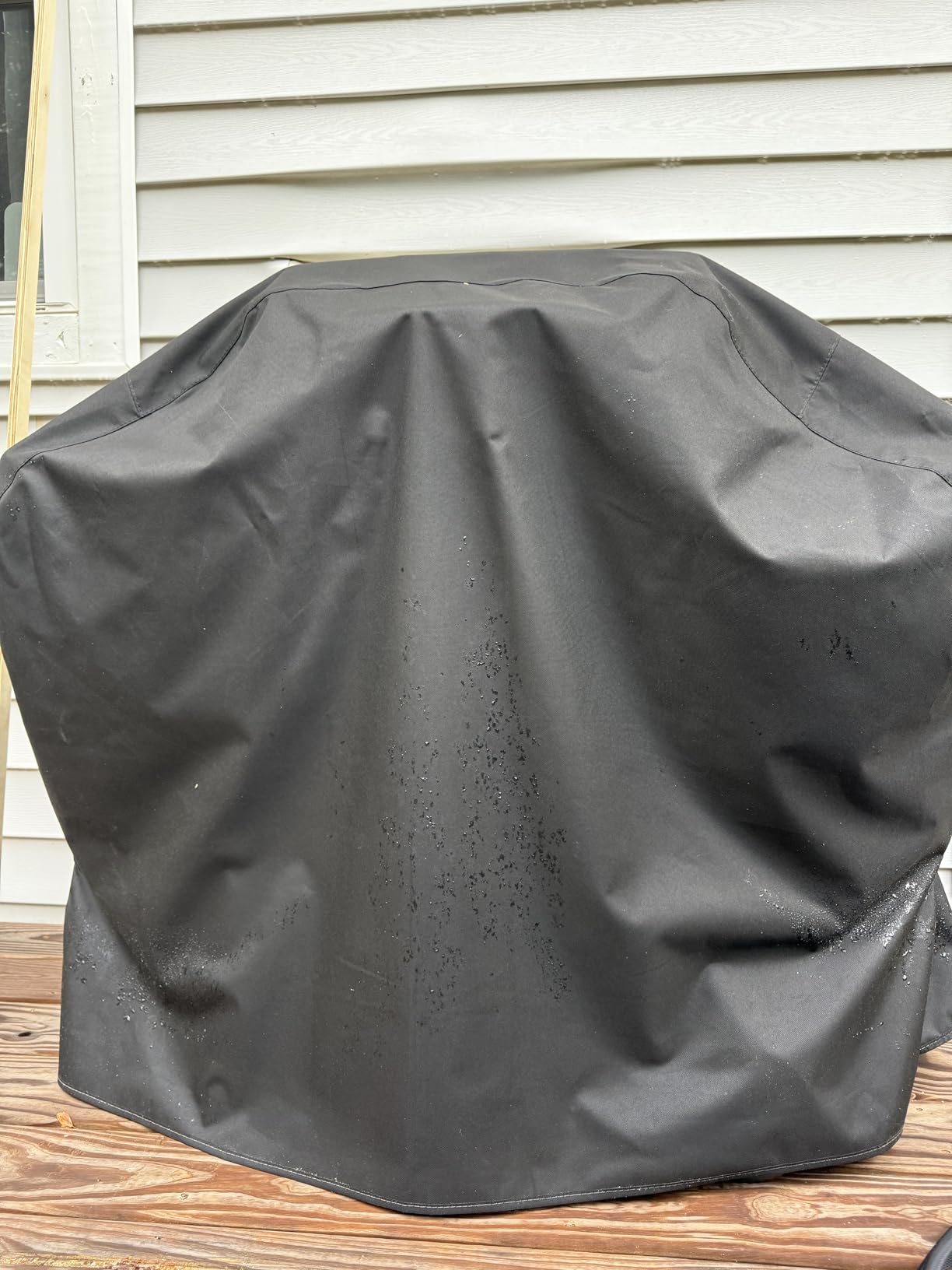 SunPatio 55 Inch Grill Cover for Outdoor Grill Heavy Duty Waterproof, Black customer photo 2