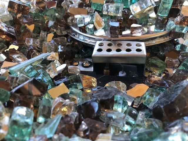 LEGACY HEATING 28in Gas Fire Pit Table, Outdoor Firepit, Black customer photo 2