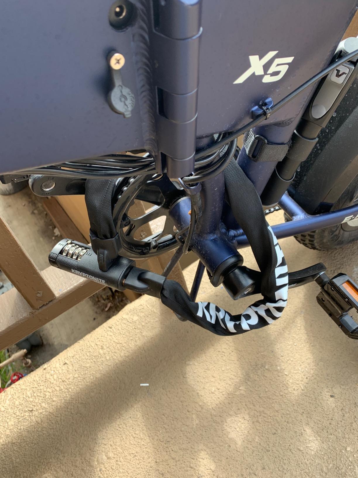 Kryptonite Keeper 712 Combo Bike Chain Lock, 4ft Resettable Bike Lock customer photo 2