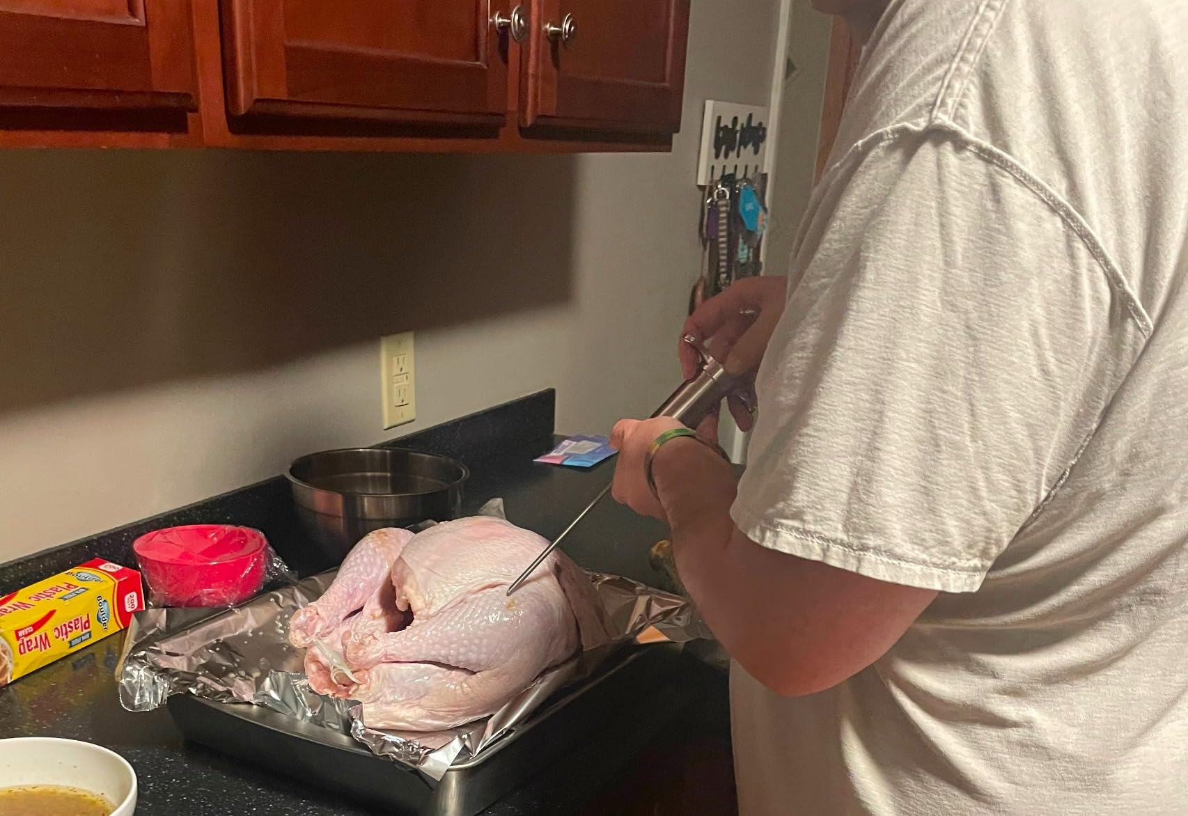 JY COOKMENT Meat Injector Syringe 2-oz Marinade Flavor Barrel 304 Stainless Steel with 3 Professional Needles 2 Cleaning Brushes and 4 Silicone O-Rings customer photo 2
