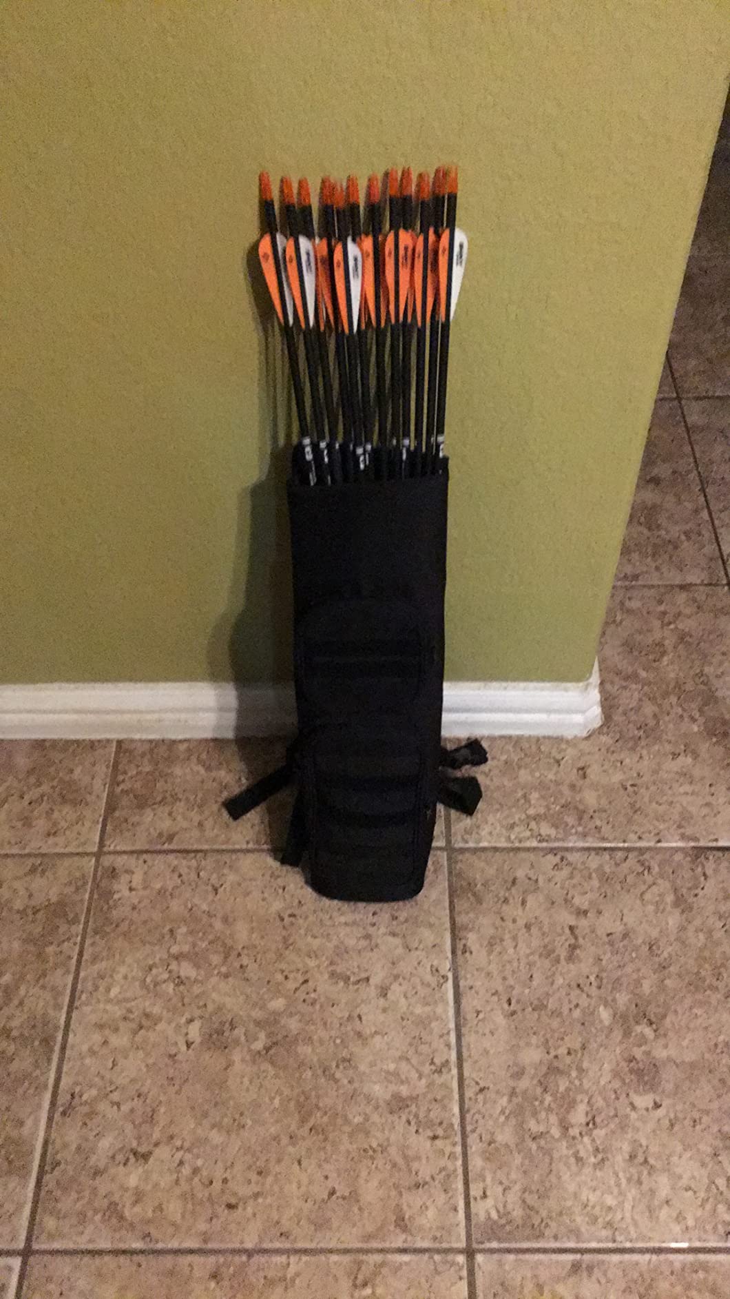 Archery Back Arrows Quiver Bag with Molle System and Pockets for Hunting Shooting Target Practice customer photo 1