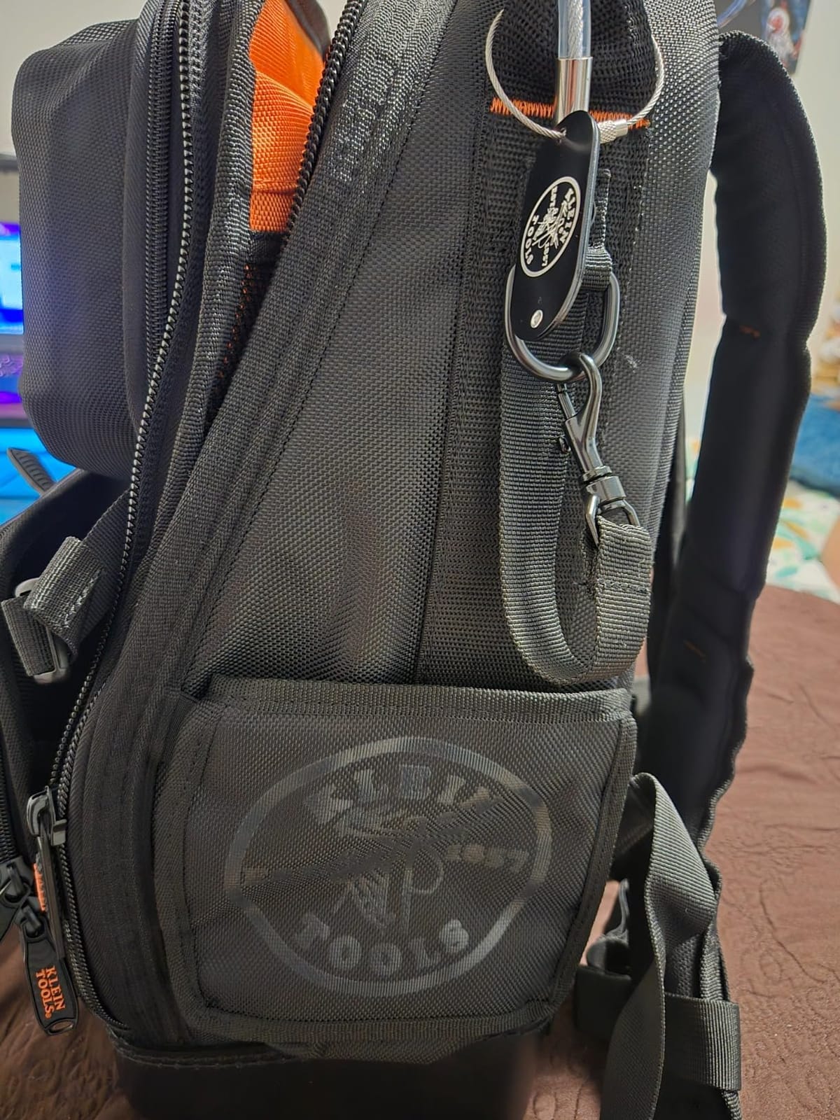 Klein Tools 55485 Tool Bag Backpack, Durable Electrician Backpack with 48 Pockets for Hand Tools, Waterproof Bottom, Removable Carrier customer photo 2