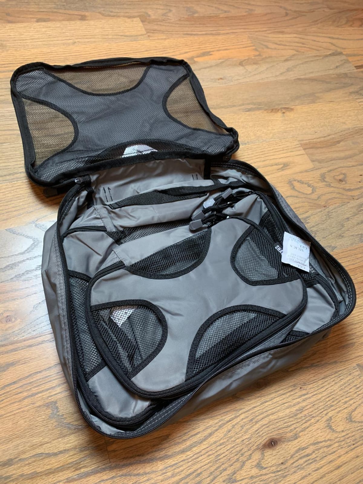 Shacke 5 Set Packing Cubes for Travel with Laundry Bag (Pure Black) | Suitcase Organizer Bags Set: 4 Water-Resistant Luggage Cubes, XL to Small, + Laundry Bag customer photo 1