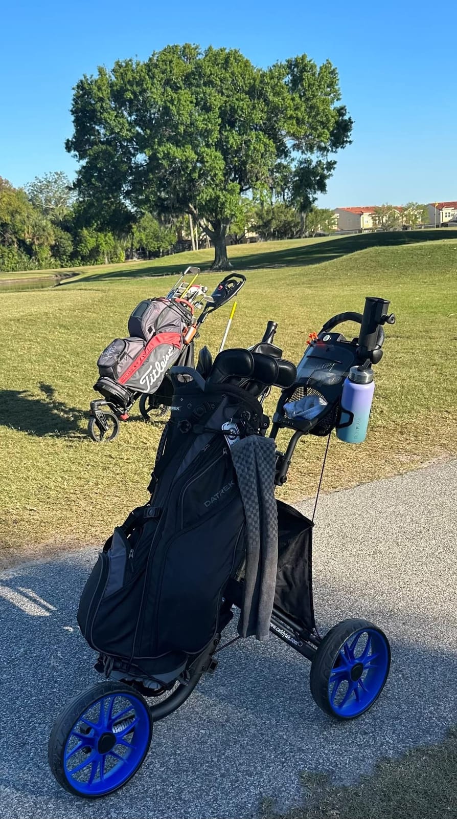 CaddytekCaddyTek EZ-fold 3 Wheel Golf Push Cart Version 8 customer photo 2