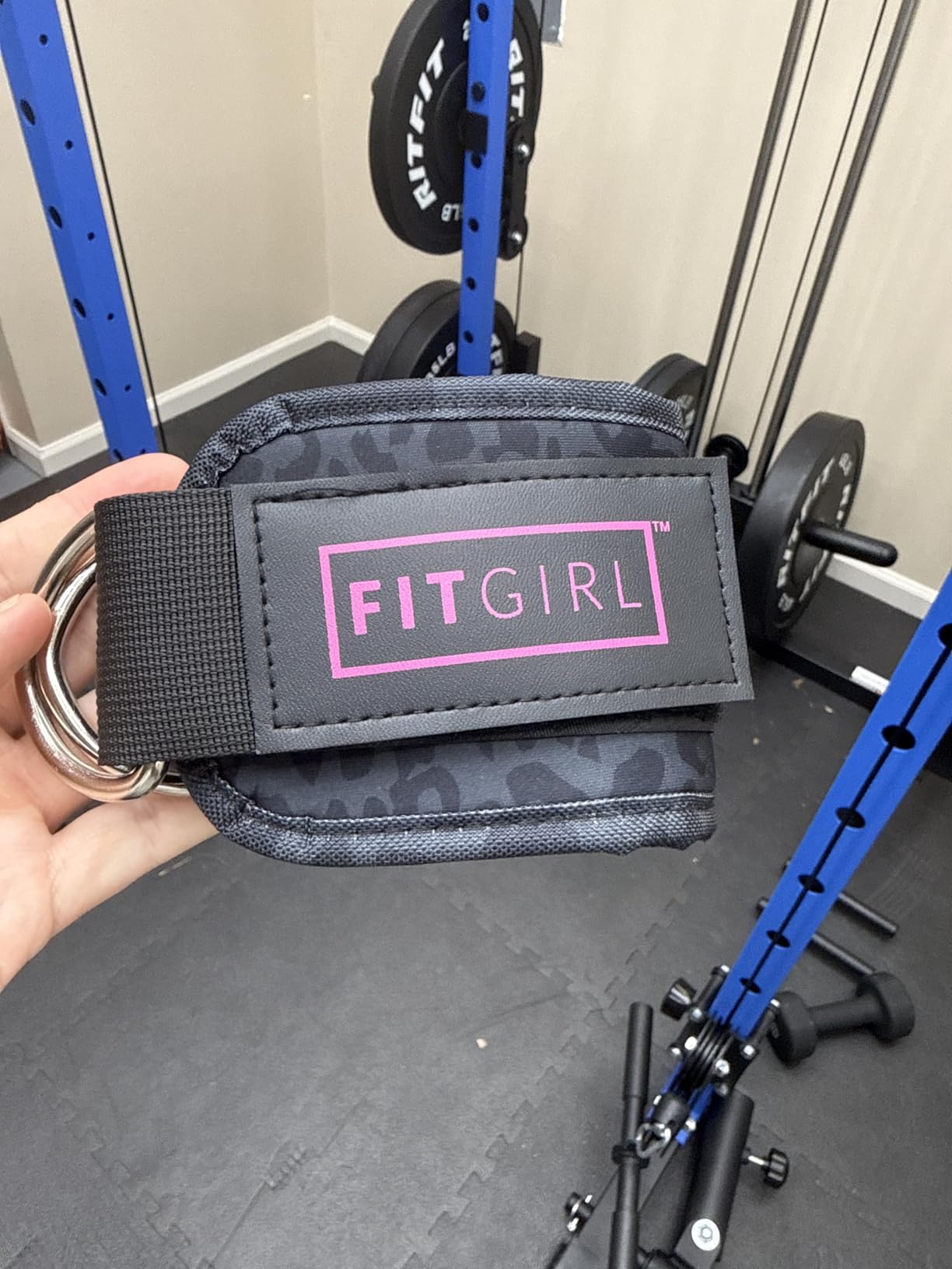 FITGIRL Ankle Strap for Cable Machine - Premium Padding and Comfort for Cable Exercise Machines, Cable Exercise Attachment for Home & Gym, Glute Workouts - Kickbacks, Leg Extensions, Hip Abductors customer photo 1