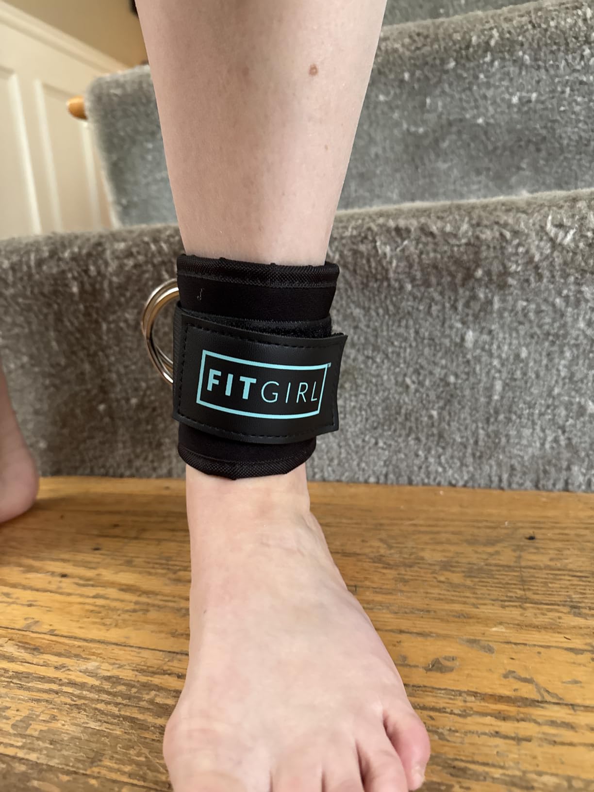 FITGIRL Ankle Strap for Cable Machine - Premium Padding and Comfort for Cable Exercise Machines, Cable Exercise Attachment for Home & Gym, Glute Workouts - Kickbacks, Leg Extensions, Hip Abductors customer photo 2