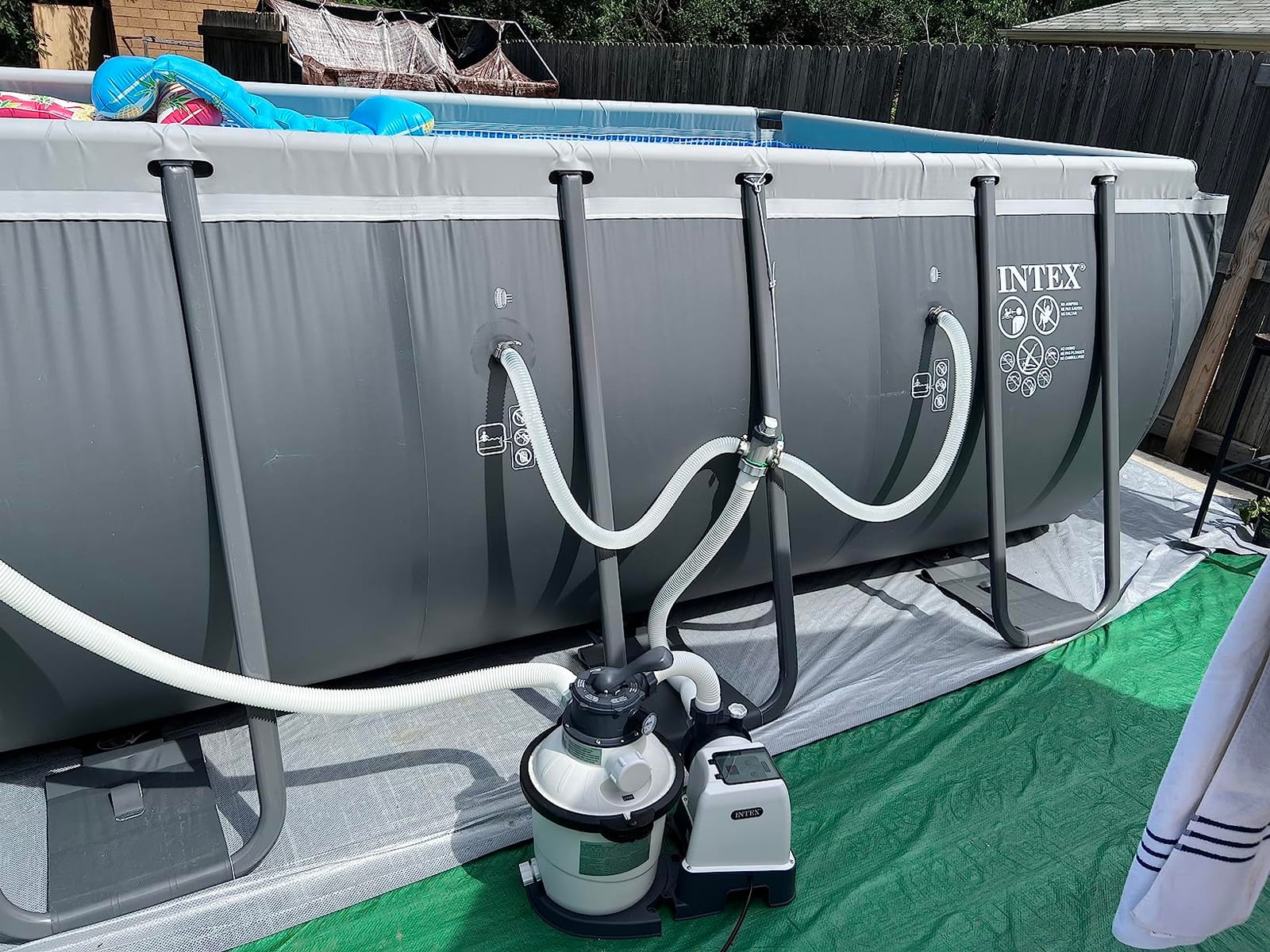 INTEX Ultra XTR 18ft x 9ft x 52in Above Ground Swimming Pool Set w/Pump customer photo 1