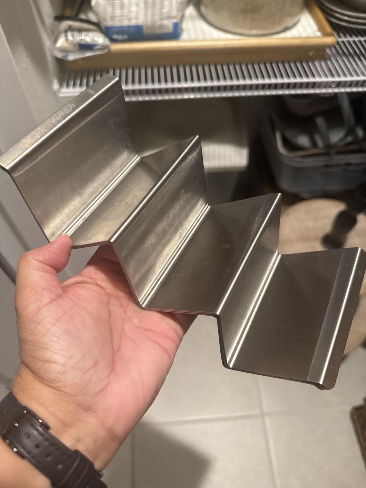 Taco Holders 4 Packs - Stainless Steel Taco Stand Rack Tray Style, Oven Safe for Baking, Dishwasher and Grill Safe customer photo 2