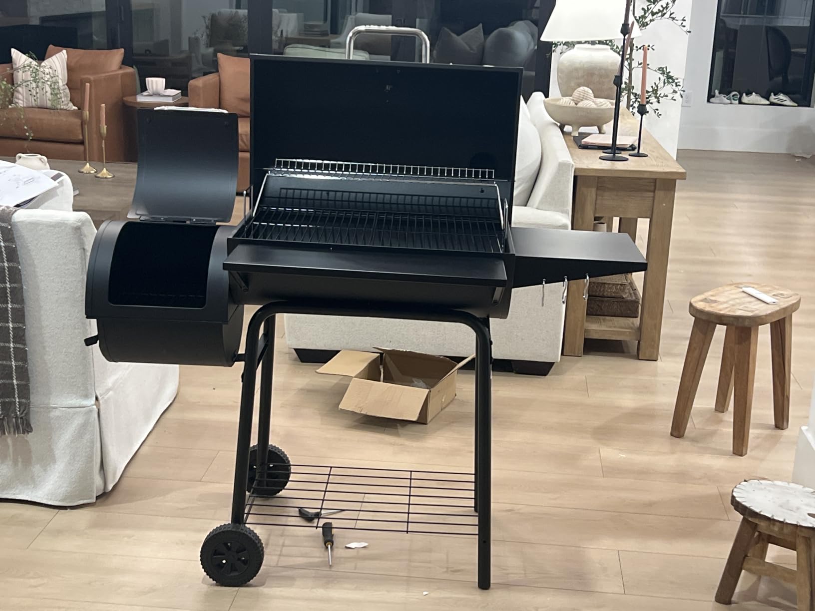 Royal Gourmet CC1830S BBQ Charcoal Grill and Offset Smoker, Outdoor Camping customer photo 2