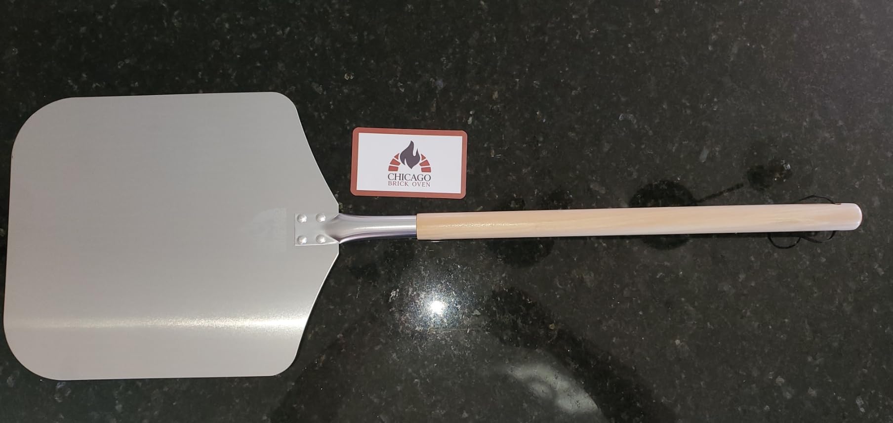 Chicago Brick Oven 12 x 14 Aluminum Pizza Peel with Detachable Handle customer photo 1
