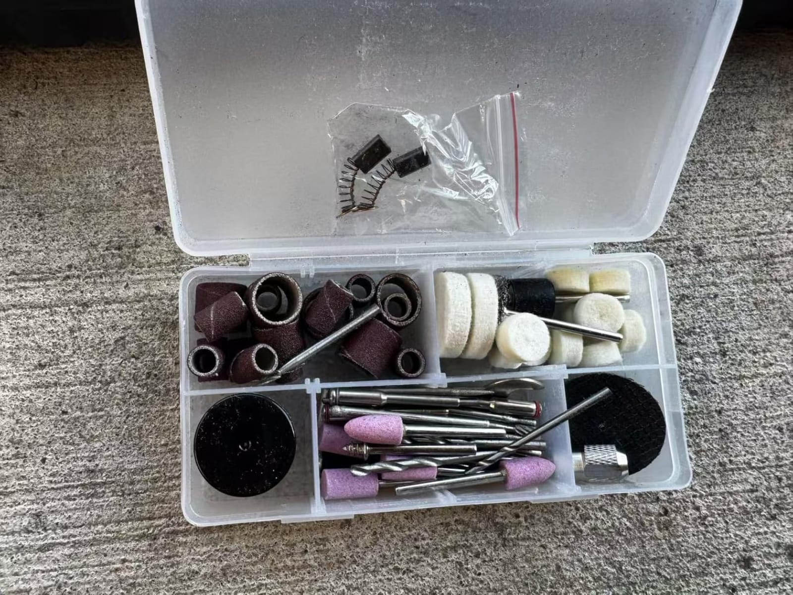 GOXAWEE Mini Power Rotary Tool Kit with Flex Shaft & Keyless Chuck -140Pcs customer photo 1