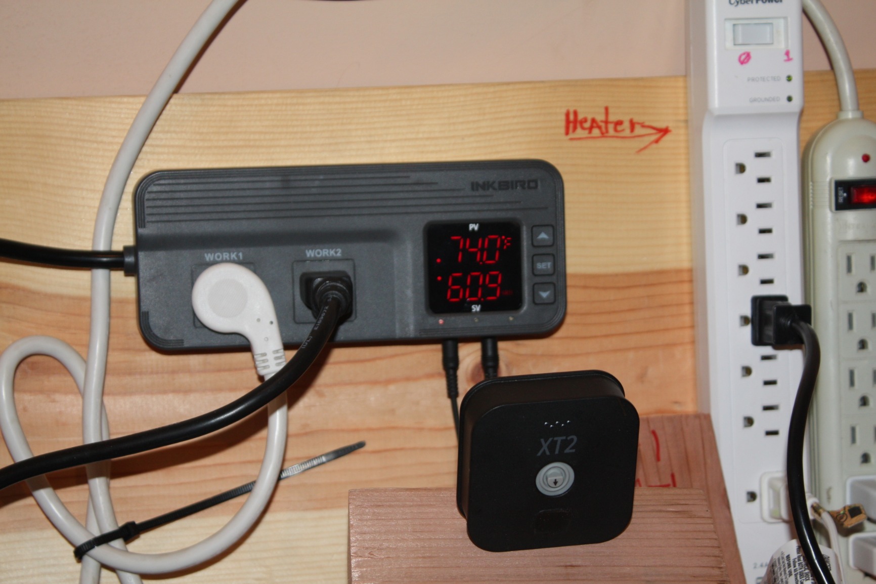 Inkbird Temperature and Humidity Controller ITC-608T Pre-Wired Dual Stage Thermostat 120VAC 15A 1800W ETL Listed Mushroom Greenhouse Homebrew customer photo 1