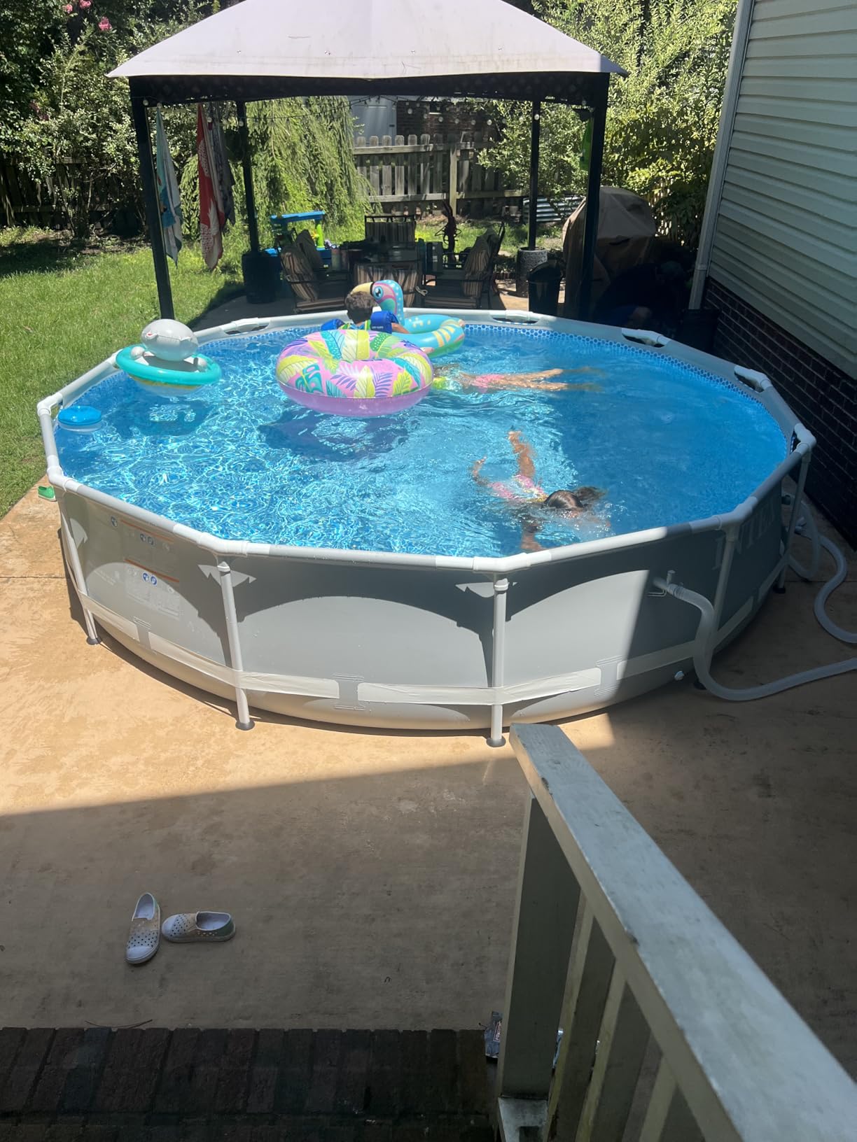 INTEX Prism Frame 12ft x 30in Round Above Ground Swimming Pool customer photo 1