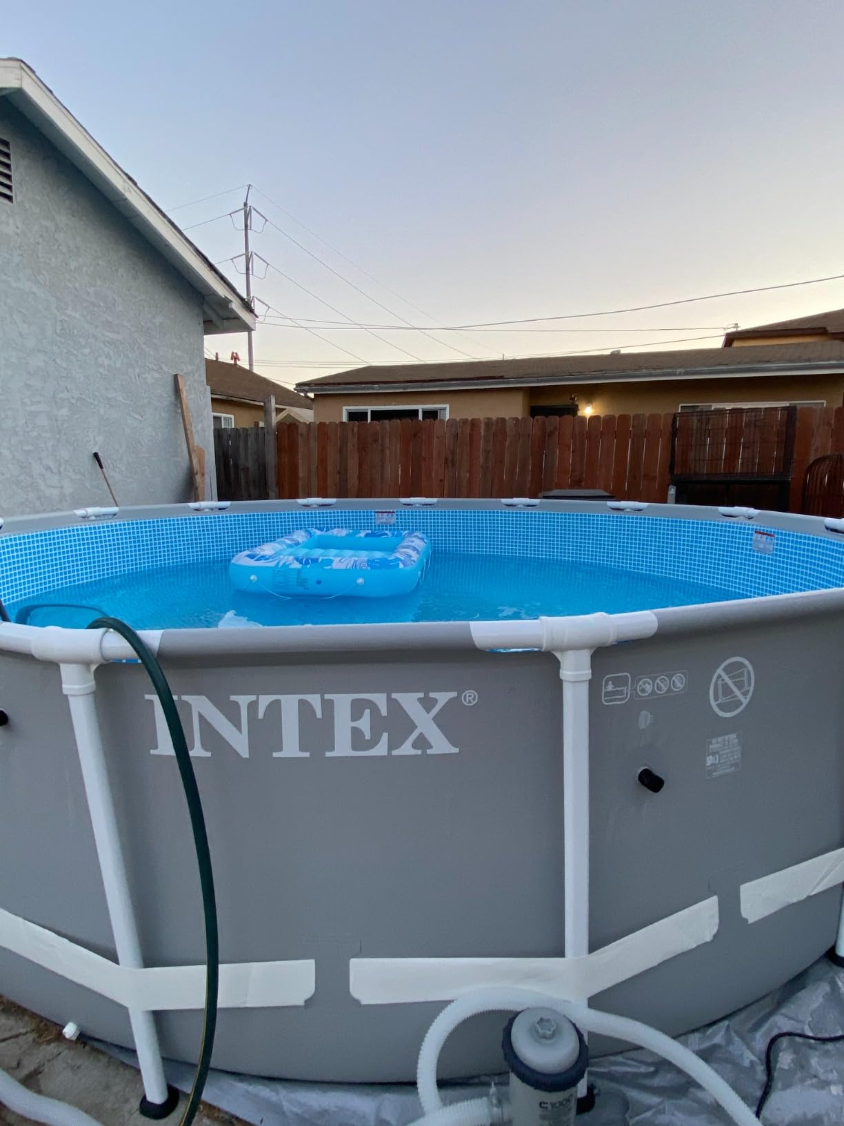 INTEX Prism Frame 20ft x 52in Round Above Ground Swimming Pool Set w/Pump customer photo 2
