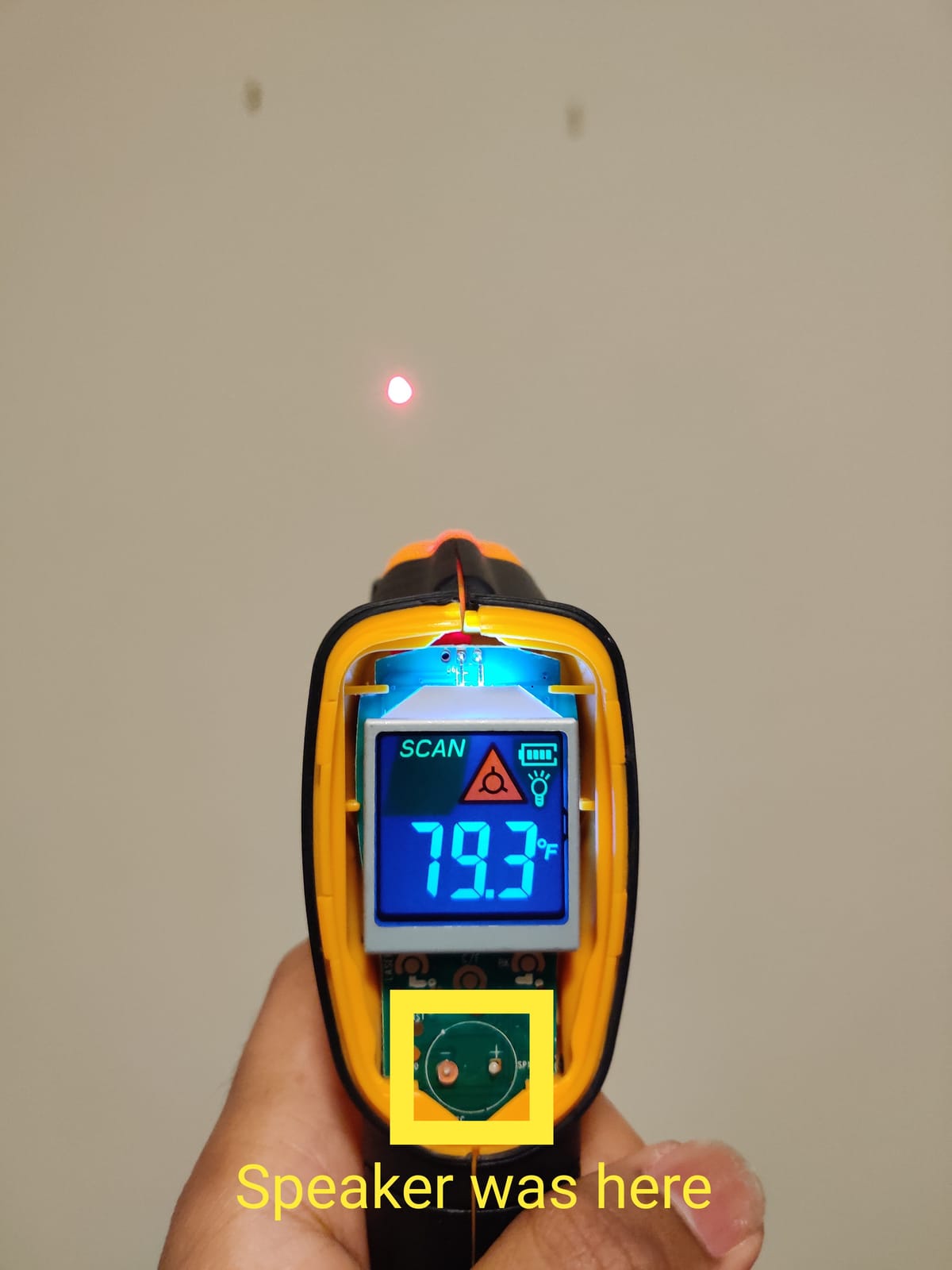 Infrared Thermometer Non-Contact Digital Laser Temperature Gun -58℉~1112℉(-50℃~600℃) Adjustable Emissivity IR Temp Gun - for Cooking, BBQ, Food, Fridge, Pizza Oven, Engine - Meat Thermometer Included customer photo 2