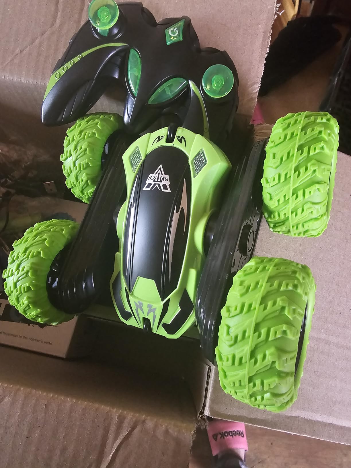 KKONES Remote Control Car, 2.4GHz Double Sided 360° Flips RC Stunt Car customer photo 2