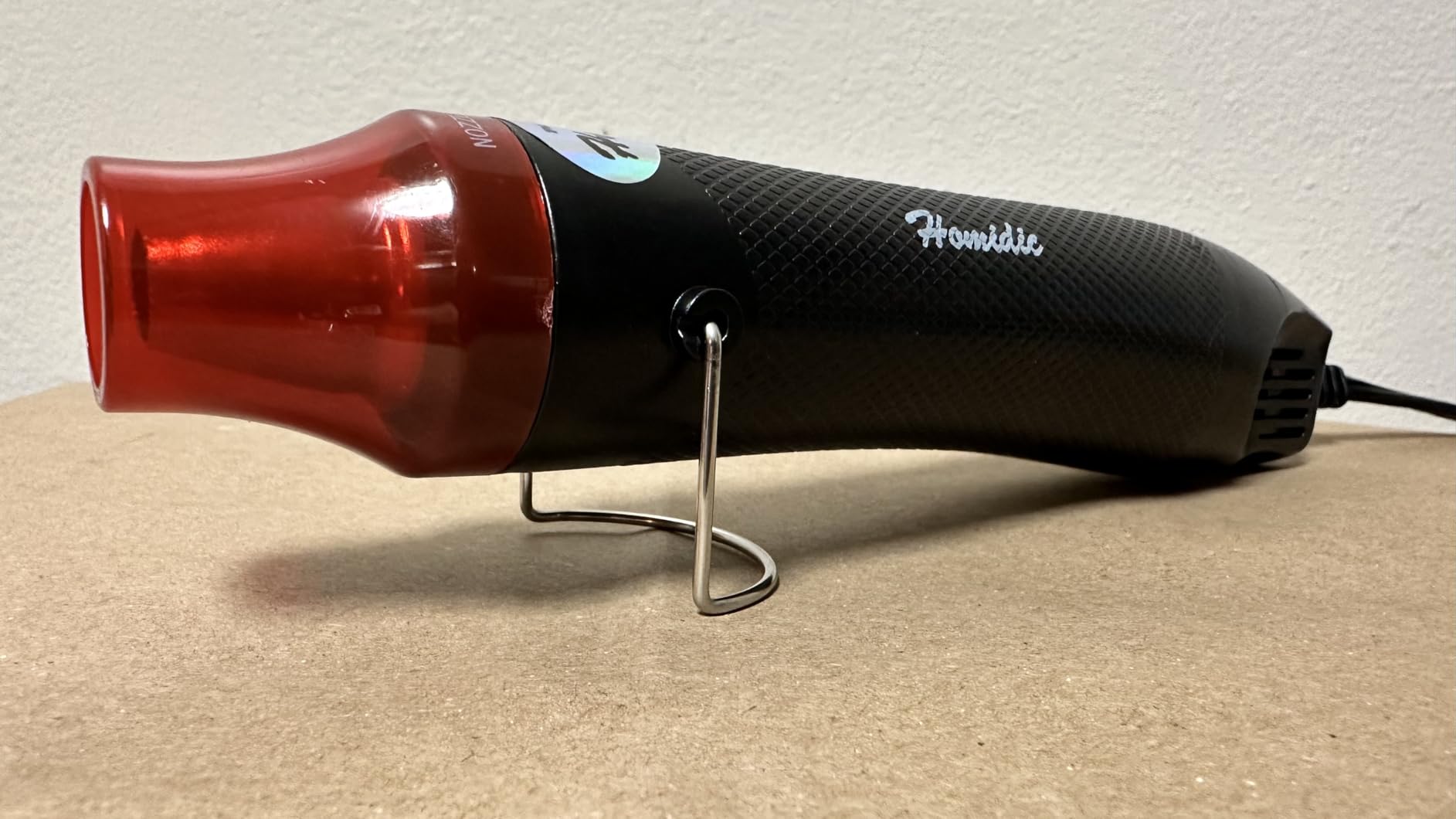 6.56FT Long Heat Gun, Uptdae Version Homidic Mini Handheld Hot Air Gun, Electric 300W Portable Heat Gun for DIY Craft Embossing, Shrink Wrapping PVC, Drying Paint, Clay, Rubber Stamp customer photo 1