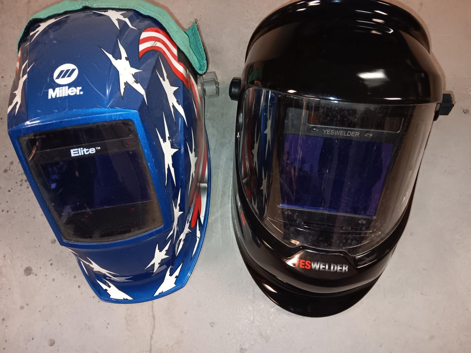 YESWELDER Auto Darkening Welding Helmet with LED, 180° View, LYG-Q800D customer photo 1