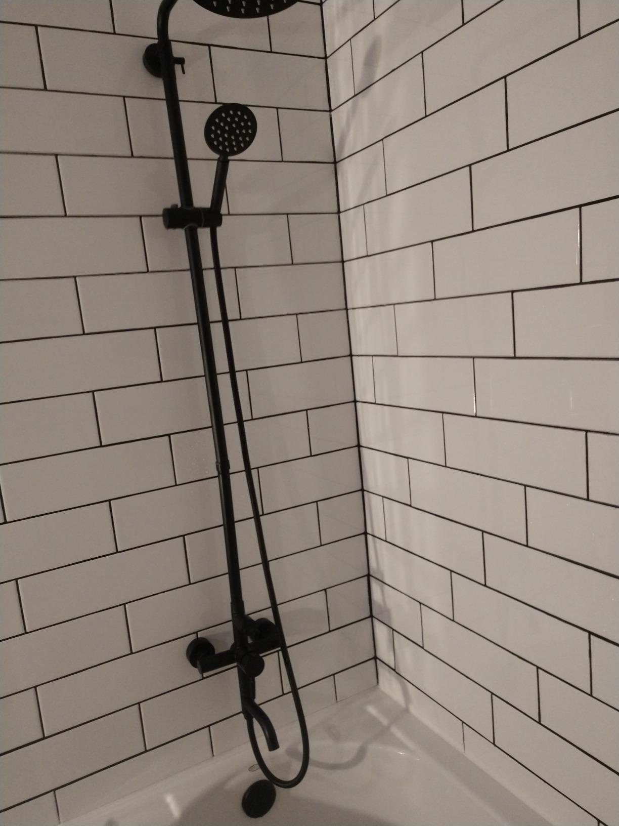 gotonovo SUS304 Outdoor Shower Kit 8’’ Head with Handheld Brushed Nickel customer photo 2