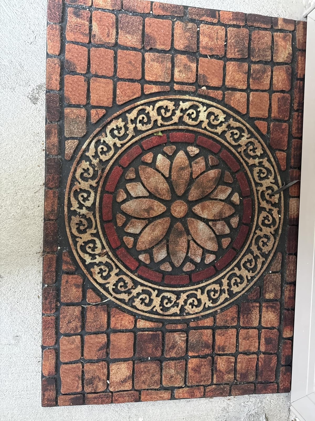 CHICHIC Rectangle Entrance Door Mat Large 24 x 36 Inch High Traffic Area Entry Way Doormat Front Door Rugs Outdoors Heavy Duty Welcome Mat, Non Slip Rubber Back Low Profile for Garage customer photo 1
