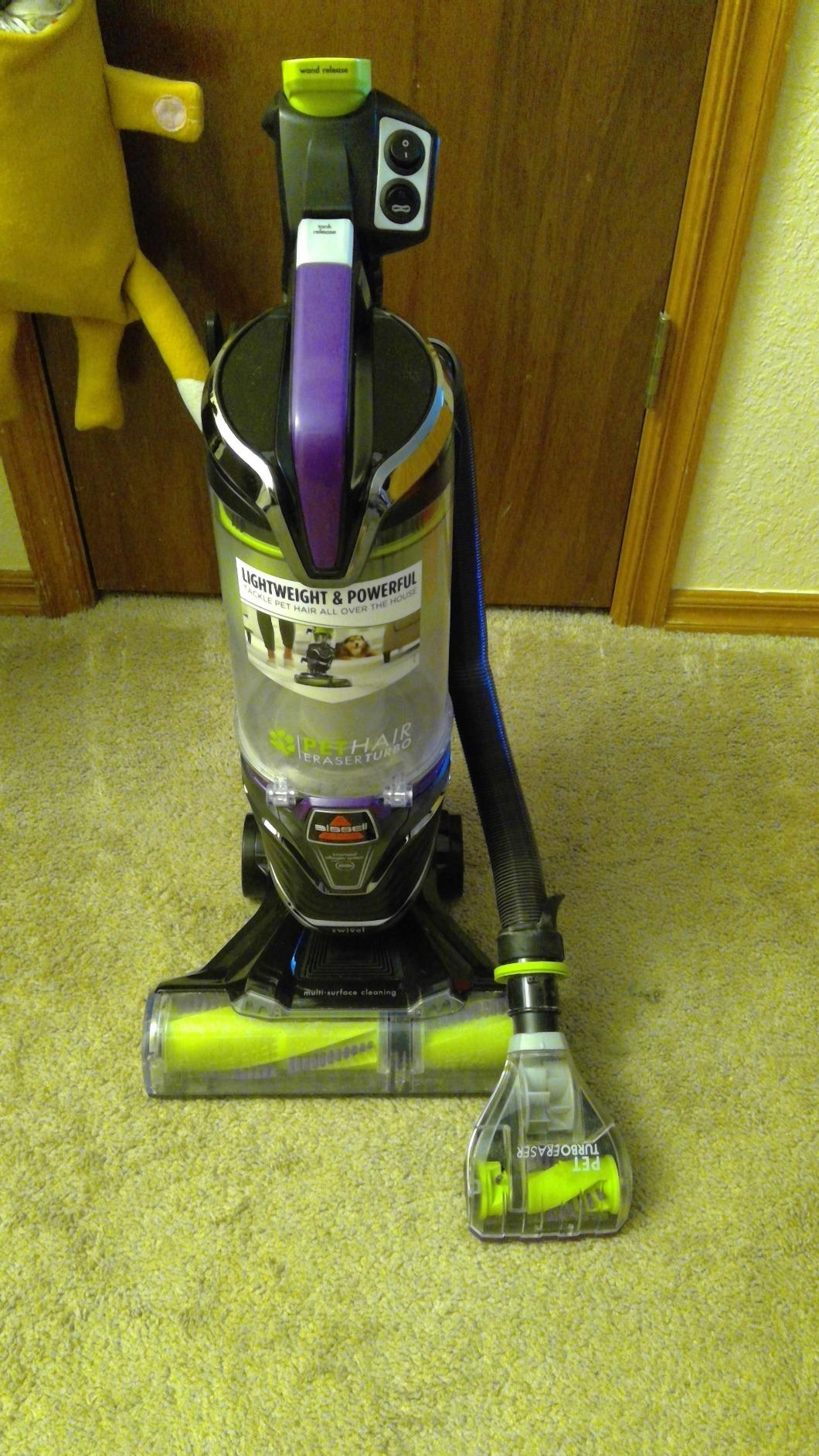 BISSELL 24613 Pet Hair Eraser Turbo Plus Lightweight Vacuum, Tangle-Free Brush Roll, Powerful Pet Hair Pick-up, SmartSeal Allergen System, Specialized Pet Tools, Easy Empty Dirt Tank customer photo 1