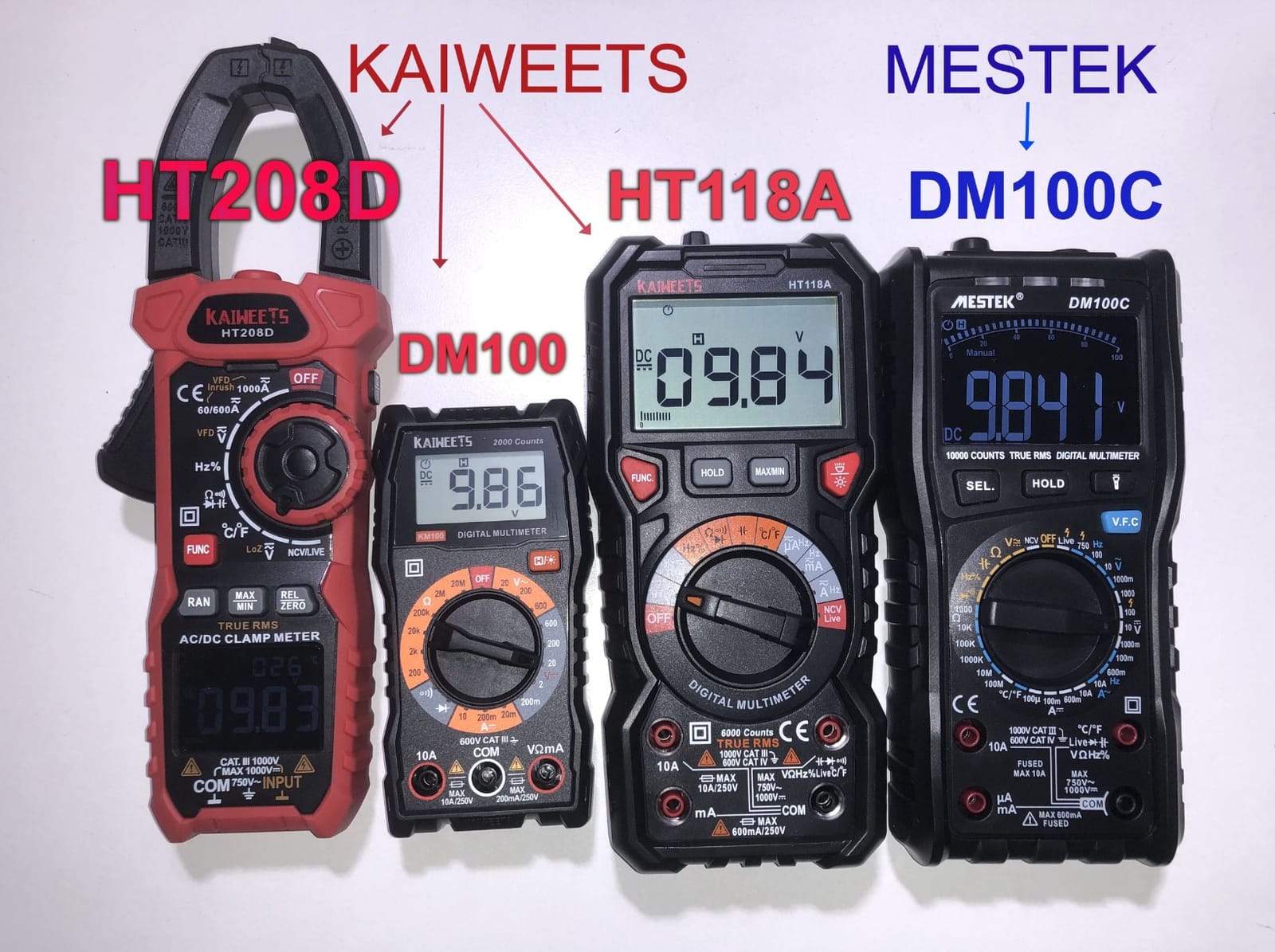 KAIWEETS Digital Multimeter Automotive TRMS Tester 6000 Counts NCV for Car customer photo 1