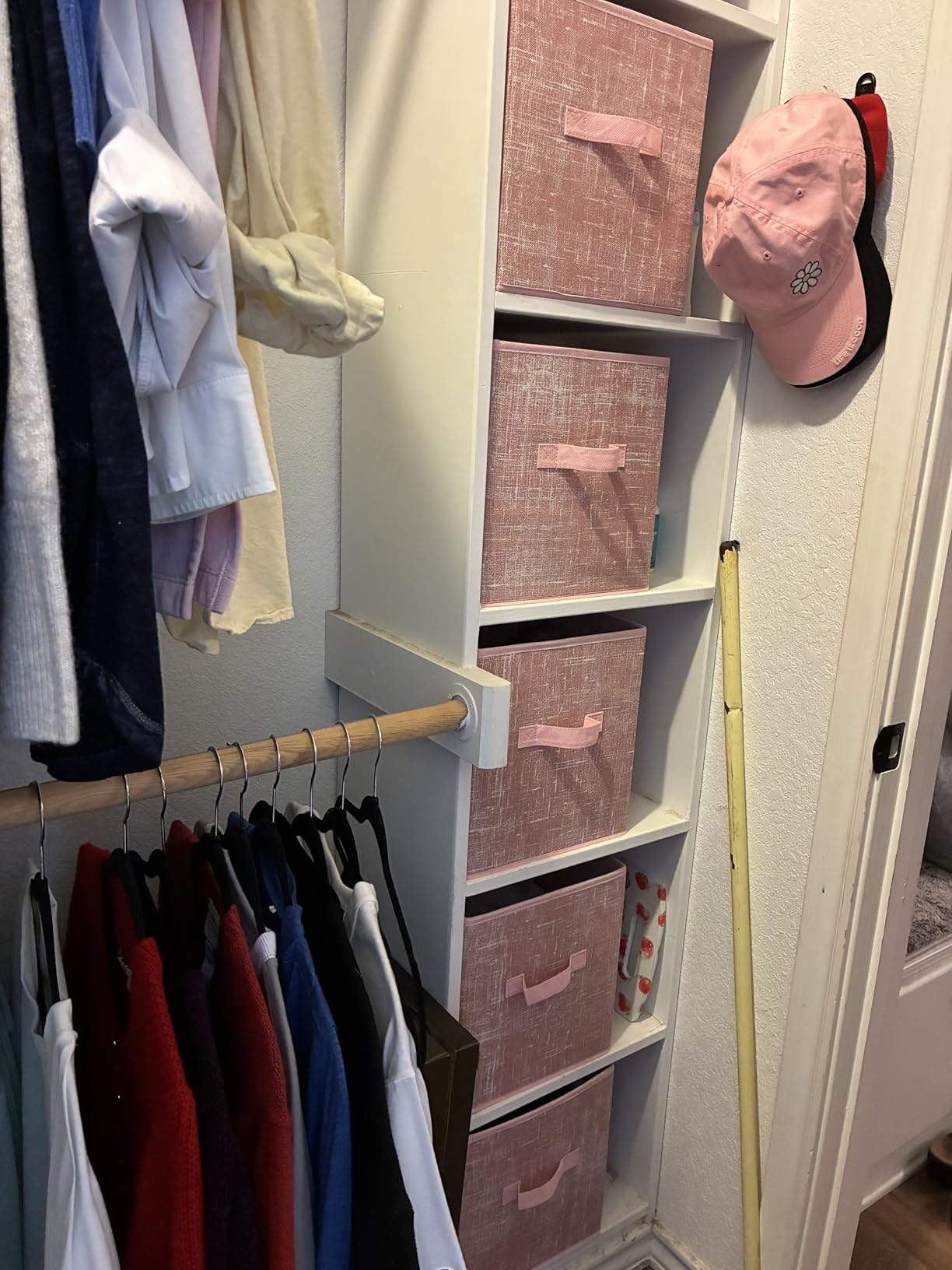 SONGMICS Storage Cubes, Set of 6, 11-Inch Foldable Closet Organizers, Non-Woven Fabric Bins with Double Handles, Cattail Gray, TINA Collection UROB26LG customer photo 2