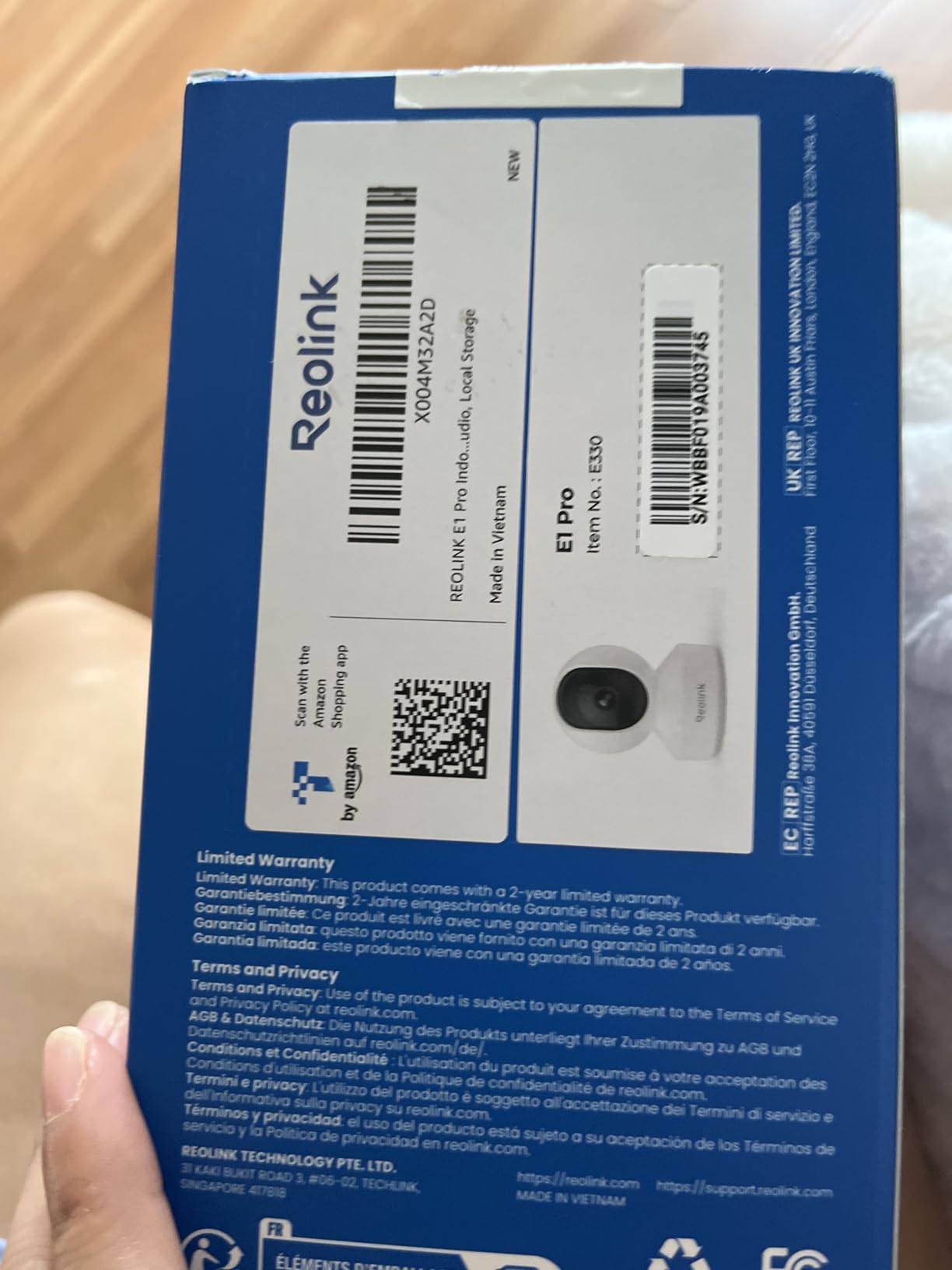 REOLINK E1 Pro 3K Dual-Band Wi-Fi Indoor Camera for Baby & Pet Monitoring customer photo 2