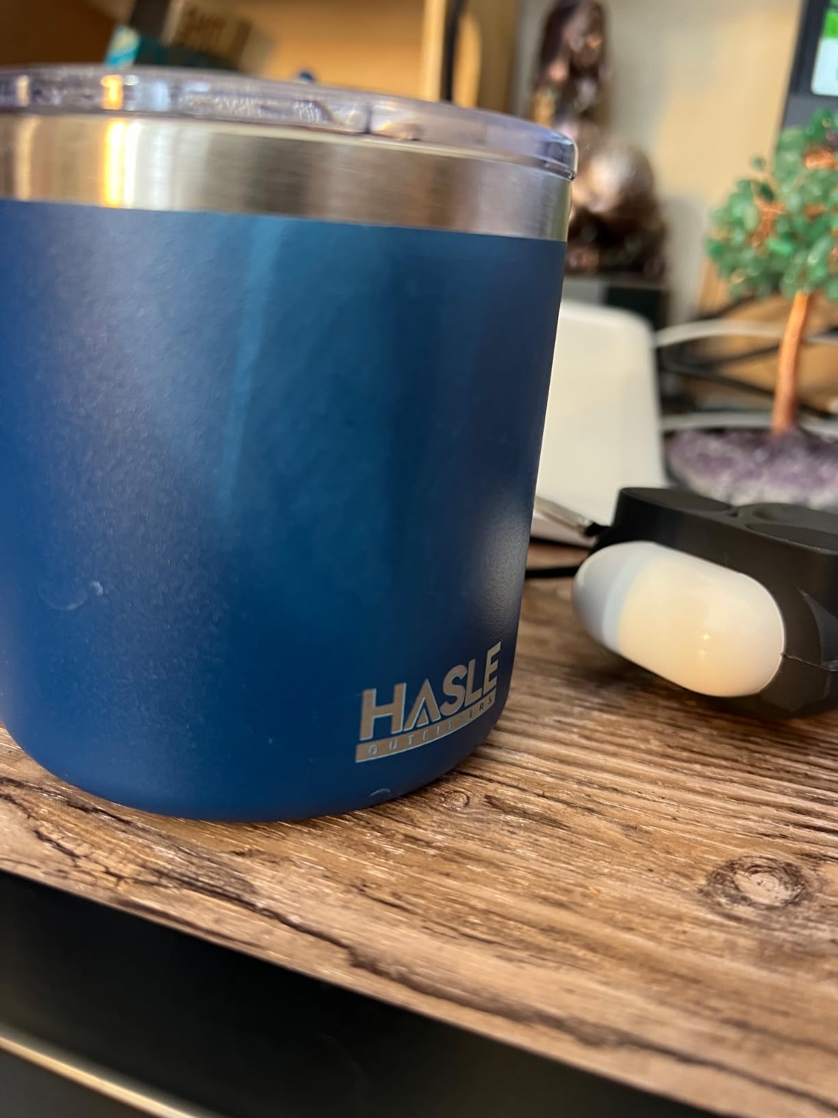 HASLE OUTFITTERS 12oz Wine Tumbler with Lid Stemless Wine Glasses Double Wall Vacuum Travel Mugs stainless steel Coffee Cup for Cold & Hot Drinks Wine Coffee Cocktails Beer 6 Pack White customer photo 1