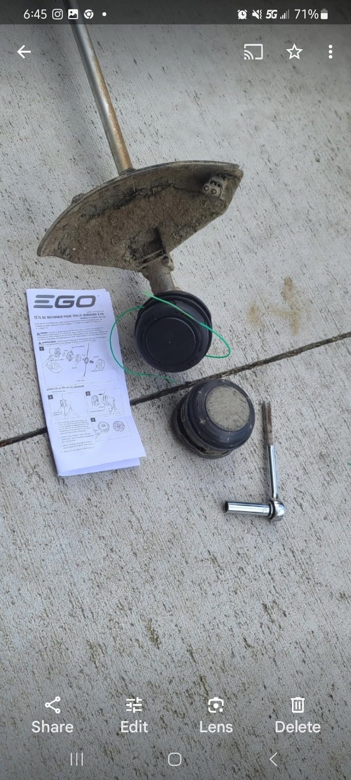 EGO POWER+ Rapid Reload Trimmer Head (Clockwise) for 15