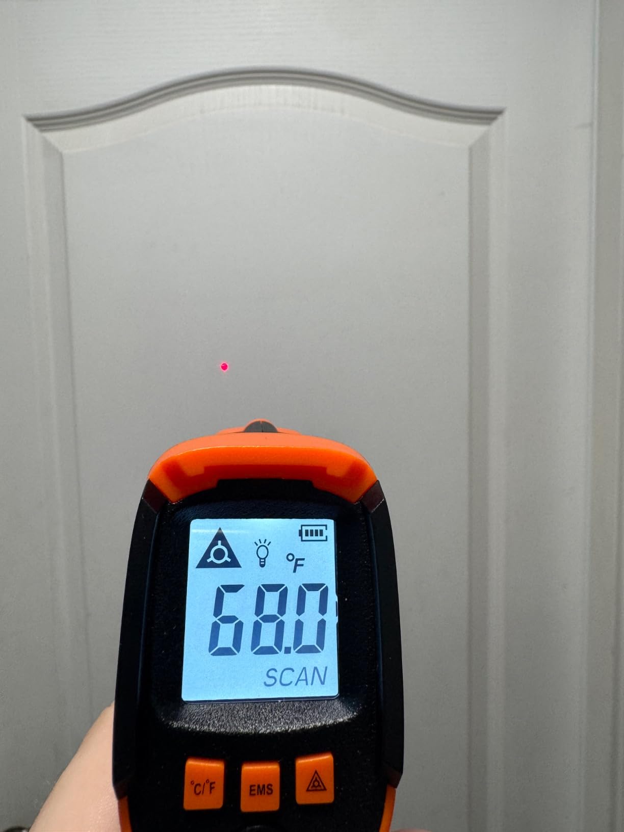 Kizen Infrared Temperature Gun - Handheld Surface Infrared Thermometer for Griddle, Grill, Pizza Oven, Candy, & A/C - Laser Thermometer Gun -58F to 1112F - Surface Temp Gun customer photo 2