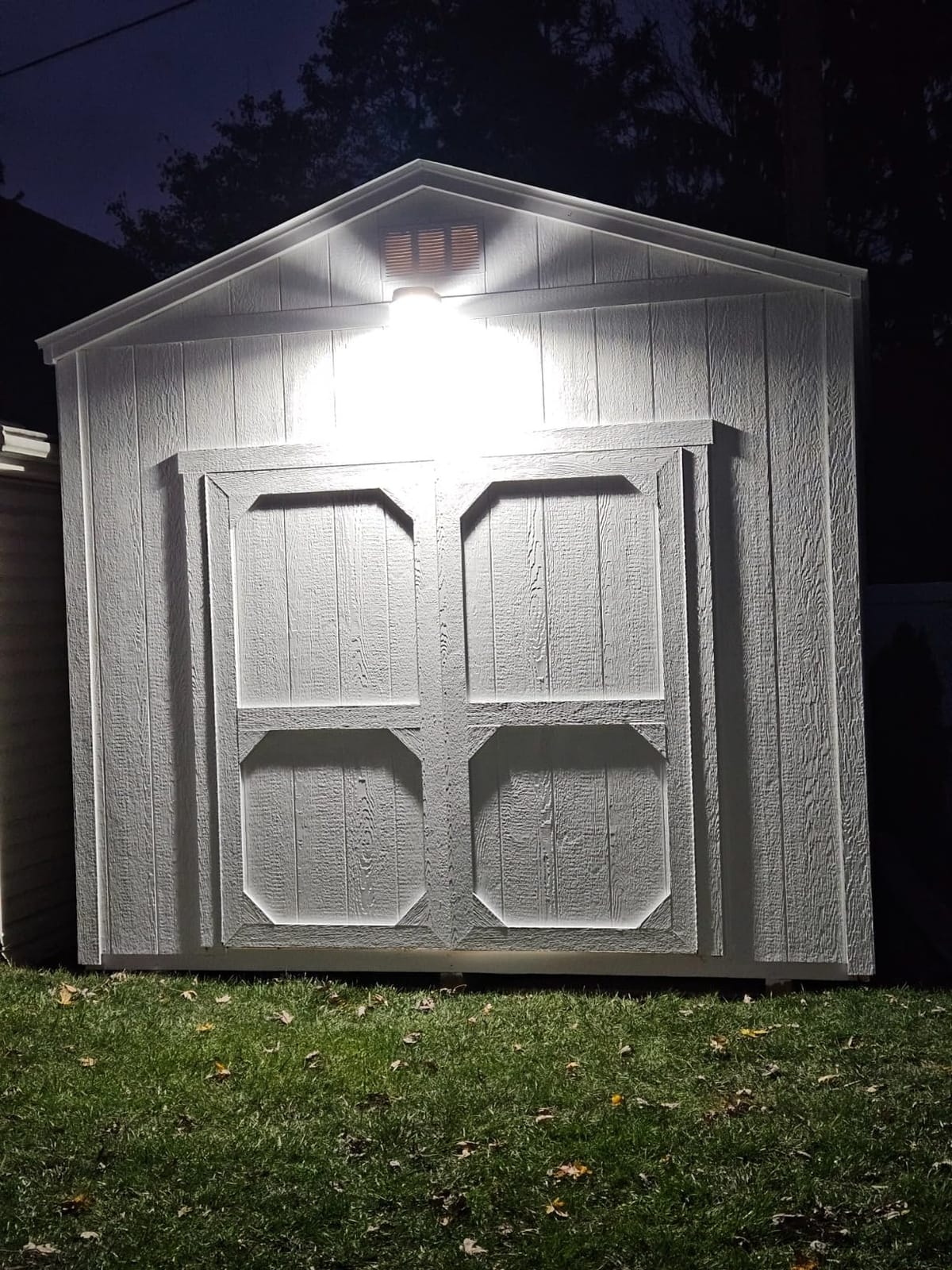 CINOTON 55W 6600LM LED Barn Light, 5000K, ETL Listed, Silver, 1 Pack customer photo 2