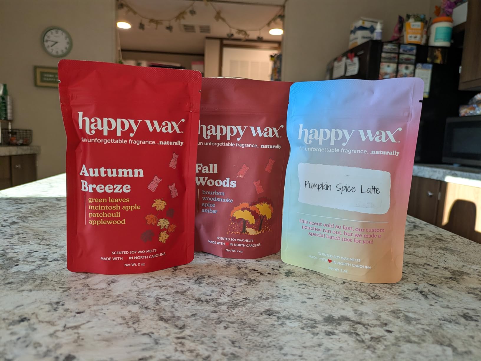 Happy Wax Fall Scented Soy Wax Melts 6oz Variety Pack - Fall Mix customer photo 2