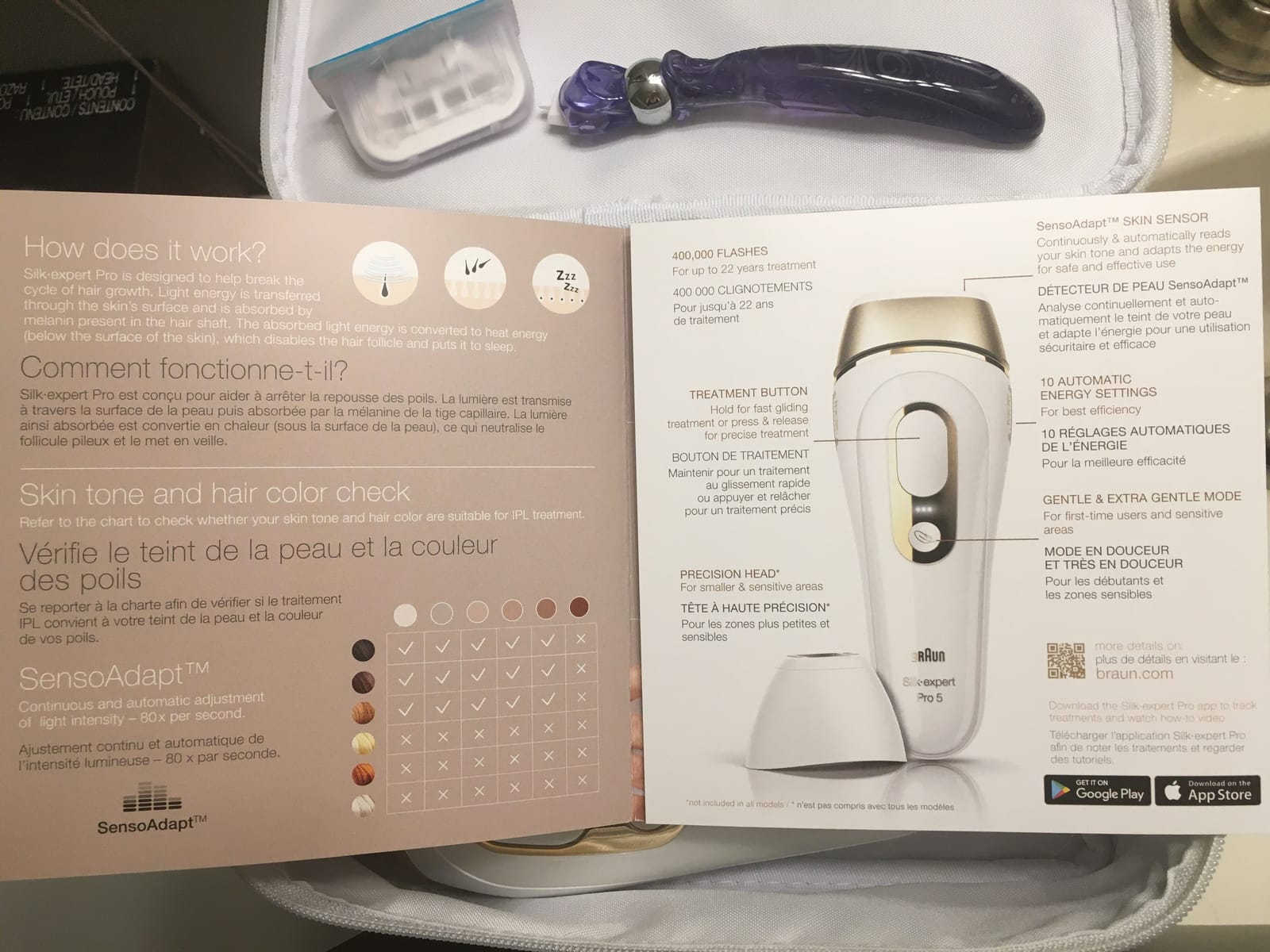 Braun IPL, Silk·Expert Pro 5, IPL Hair Removal for Women and Men, Permanent Laser Hair Reduction At-Home, 2 Heads, Pouch, IPL5137 customer photo 1