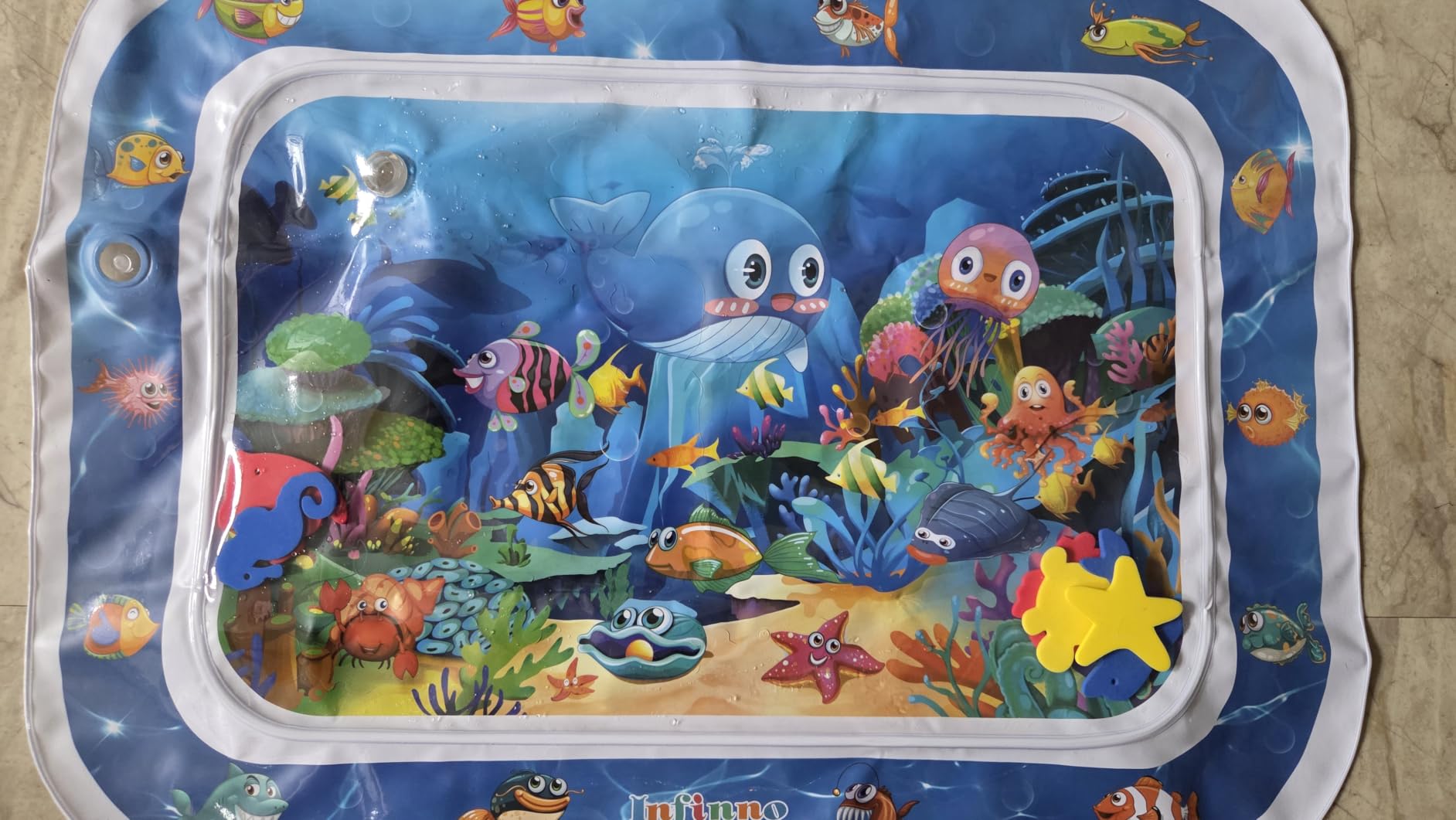Infinno Inflatable Tummy Time Water Mat, Baby Sensory Toys 3-24 Months customer photo 2