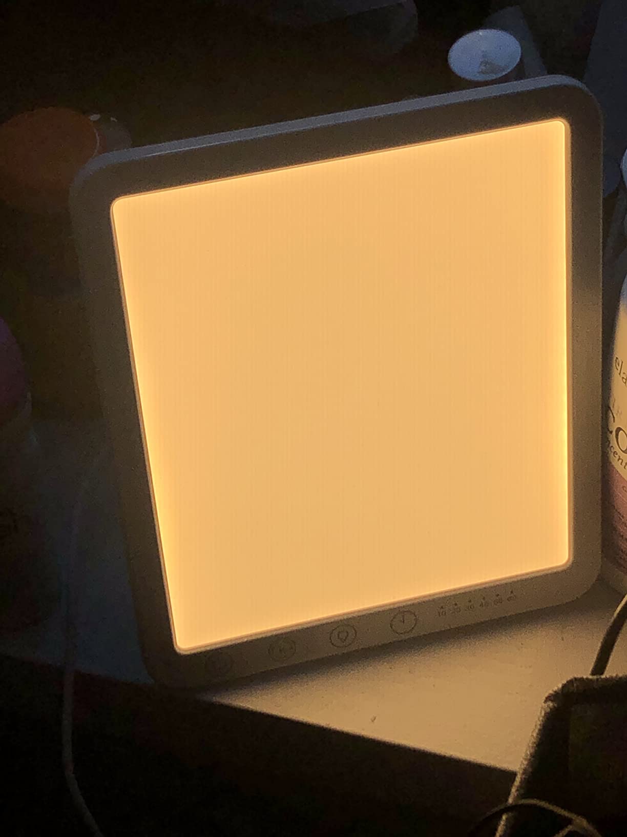 Light Lamp, Portable Full Spectrum LED Light Sunlight Personal Daylight with 3 Adjustable Color&Stepless Brightness Levels, Timer&Memory Function for Home Office Winter customer photo 1