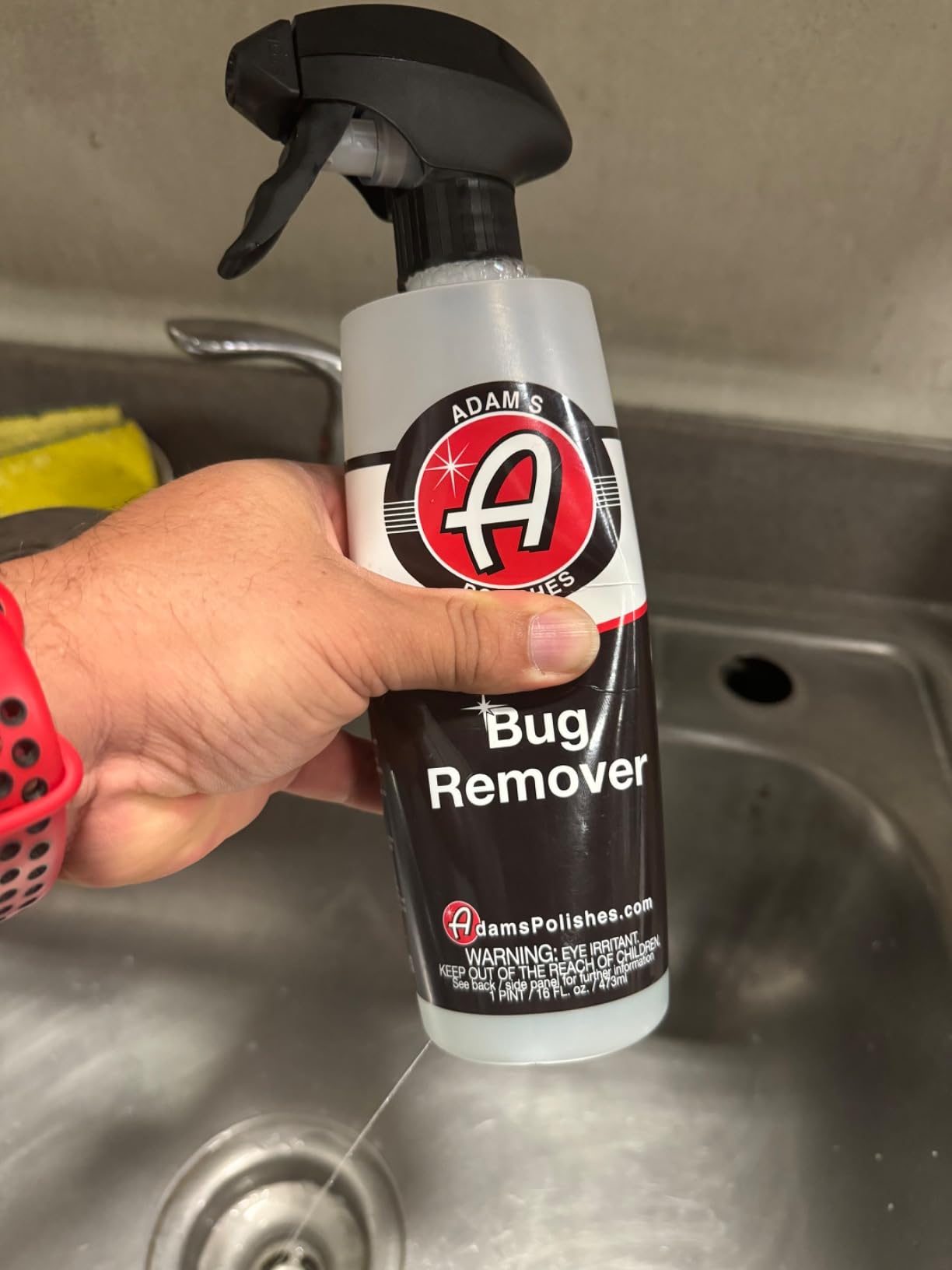 Adam's Car Bug Remover (16oz) - Powerful Car Bug Remover For Car Detailing | All Purpose Spray Removes Bug & Tar From Plastic, Rubber, Metal, Chrome, Glass, RV, Boat, Motorcycle customer photo 1