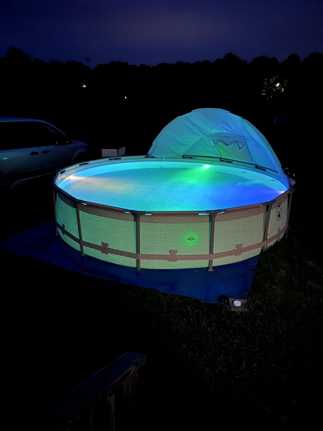 LOFTEK Pool Lights, Submersible LED Lights with Magnets &10 Suction Cups customer photo 2