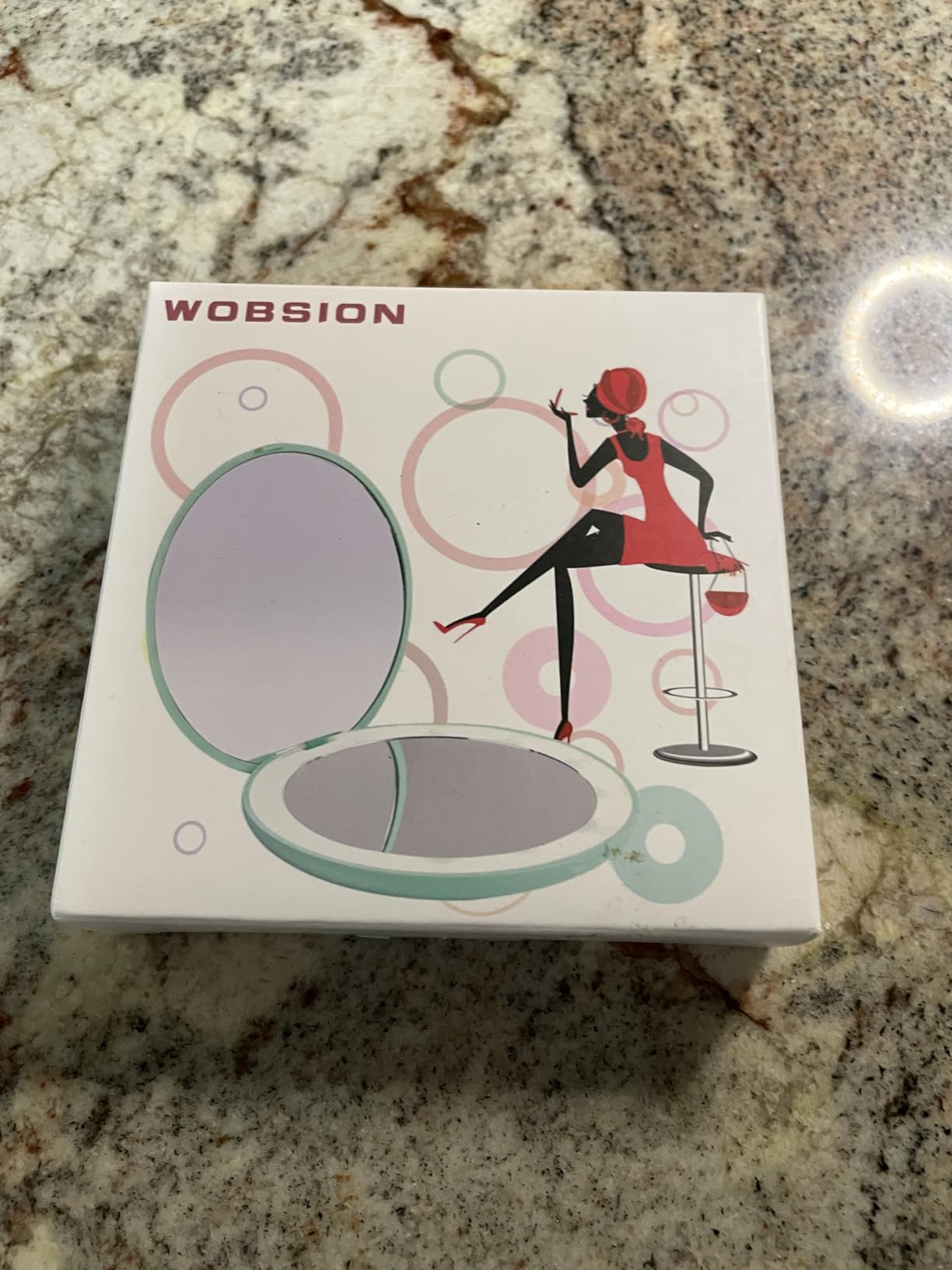 WOBSION LED Compact Mirror with 10X Magnification customer photo 1