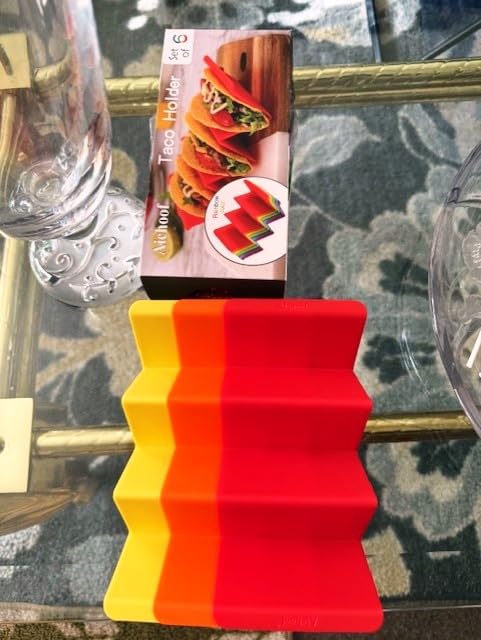 Aichoof Colorful Taco Holder Stands Set of 6, Large Taco Trays customer photo 1