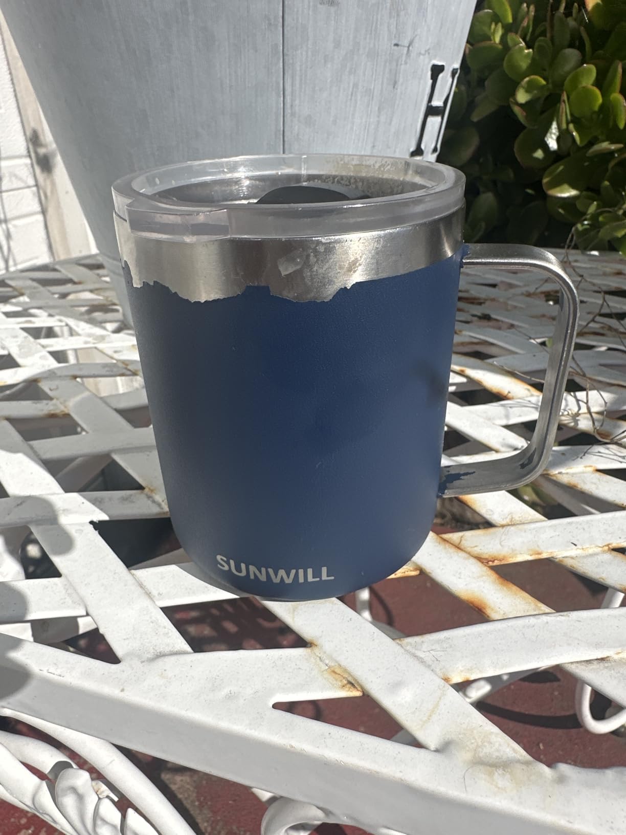 SUNWILL Insulated Coffee Mug, Stainless Steel 14 oz, Splash-Proof Lid customer photo 1